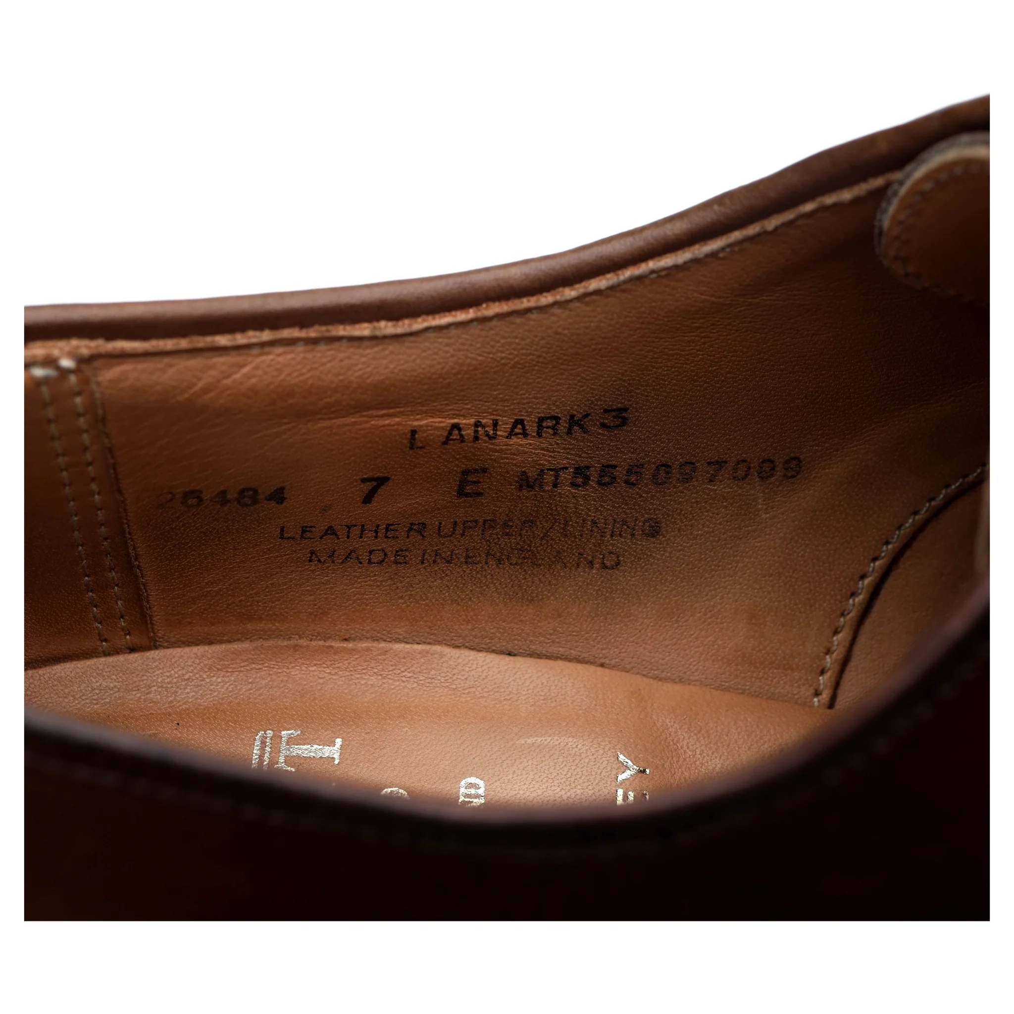 'Lanark 3' Dark Brown Leather Derby UK 7 E - Image 13