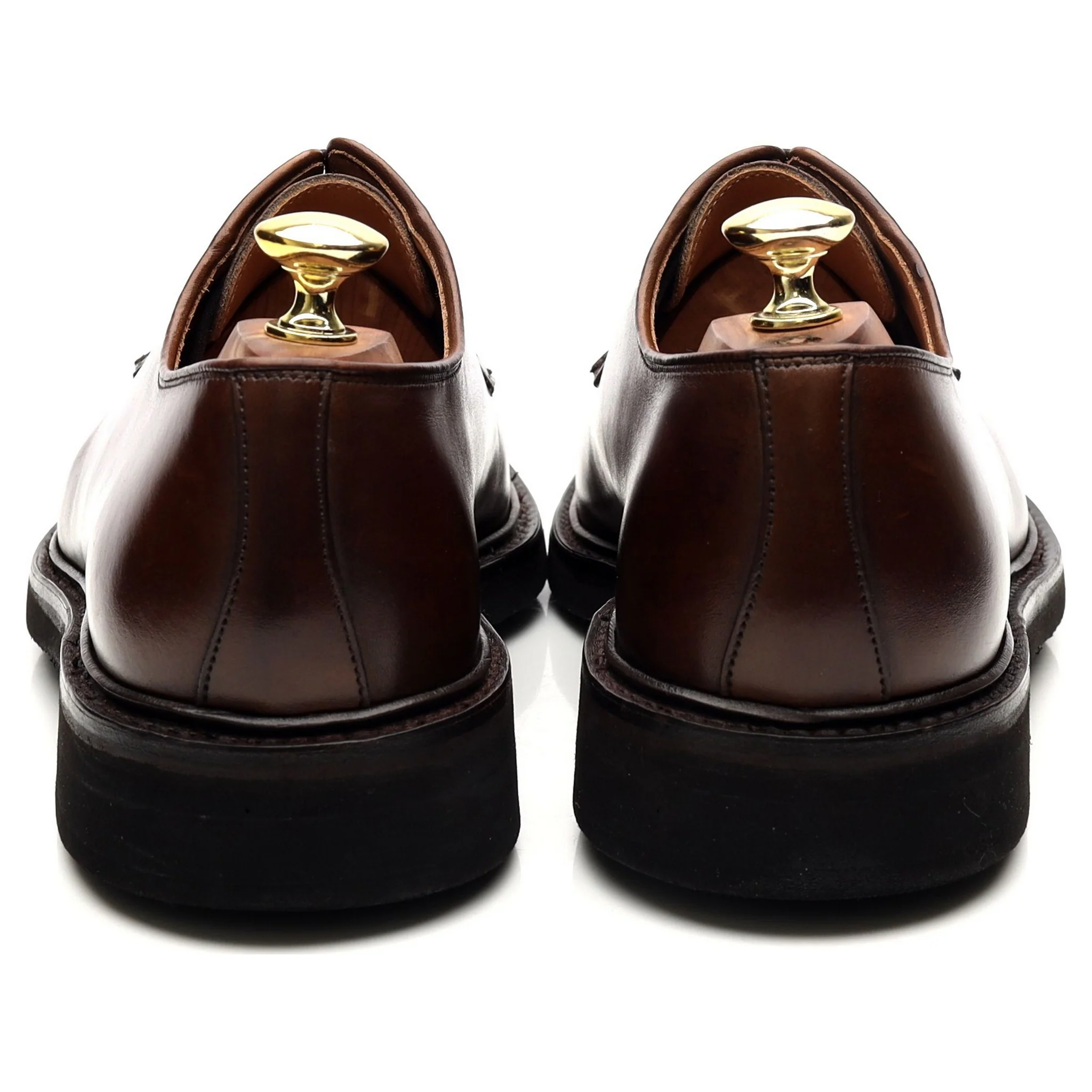 'Lanark 3' Dark Brown Leather Derby UK 7 E - Image 4