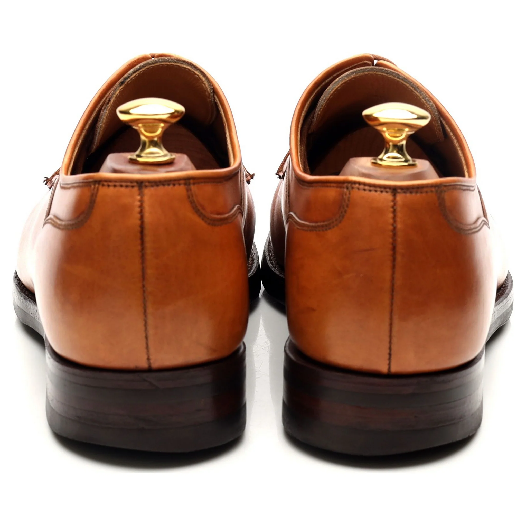 'Langdon' Tan Brown Leather Split Toe Derby UK 9.5 E - Image 4