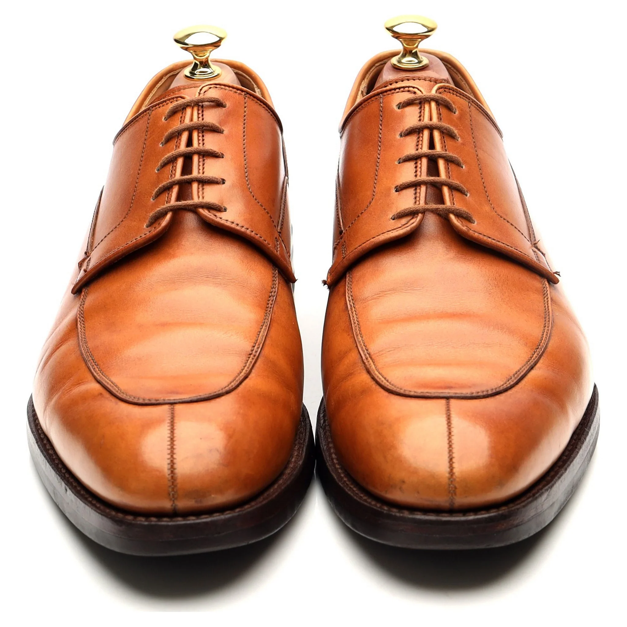 'Langdon' Tan Brown Leather Split Toe Derby UK 9.5 E - Image 9