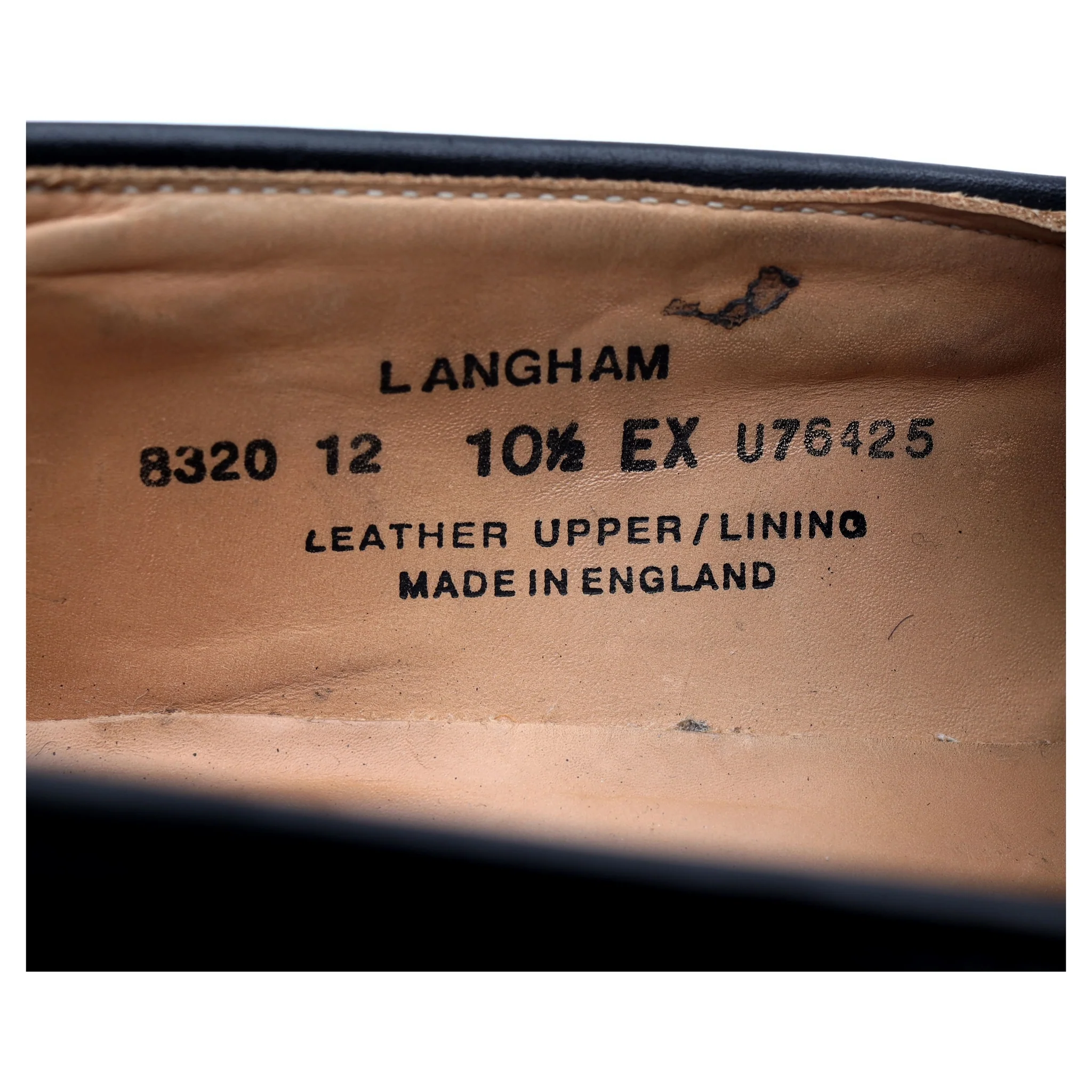 'Langham' Black Leather Tassel Loafers UK 10.5 EX - Image 13