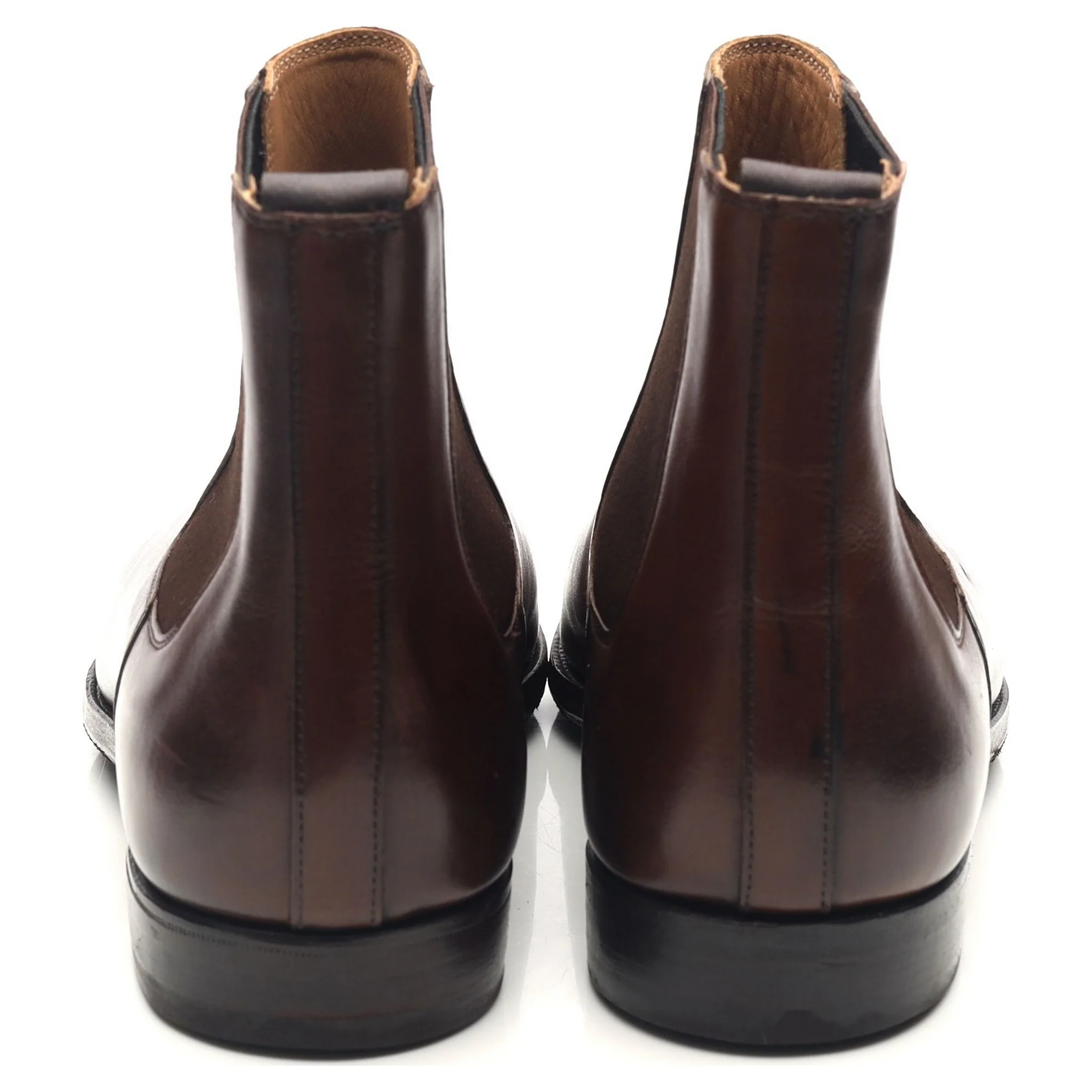 'Lingfield' Dark Brown Leather Chelsea Boots UK 7 E - Image 4