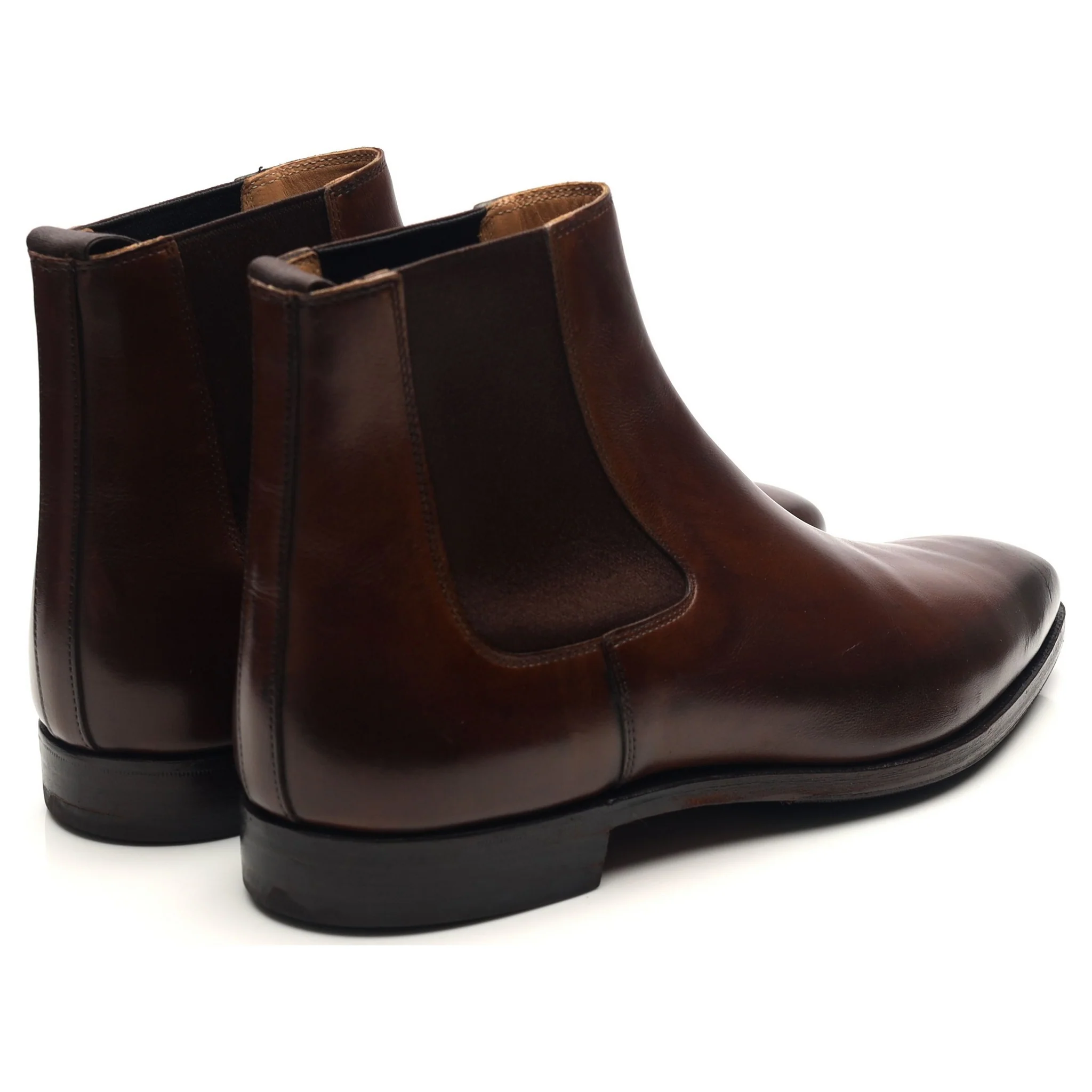 'Lingfield' Dark Brown Leather Chelsea Boots UK 7 E - Image 5