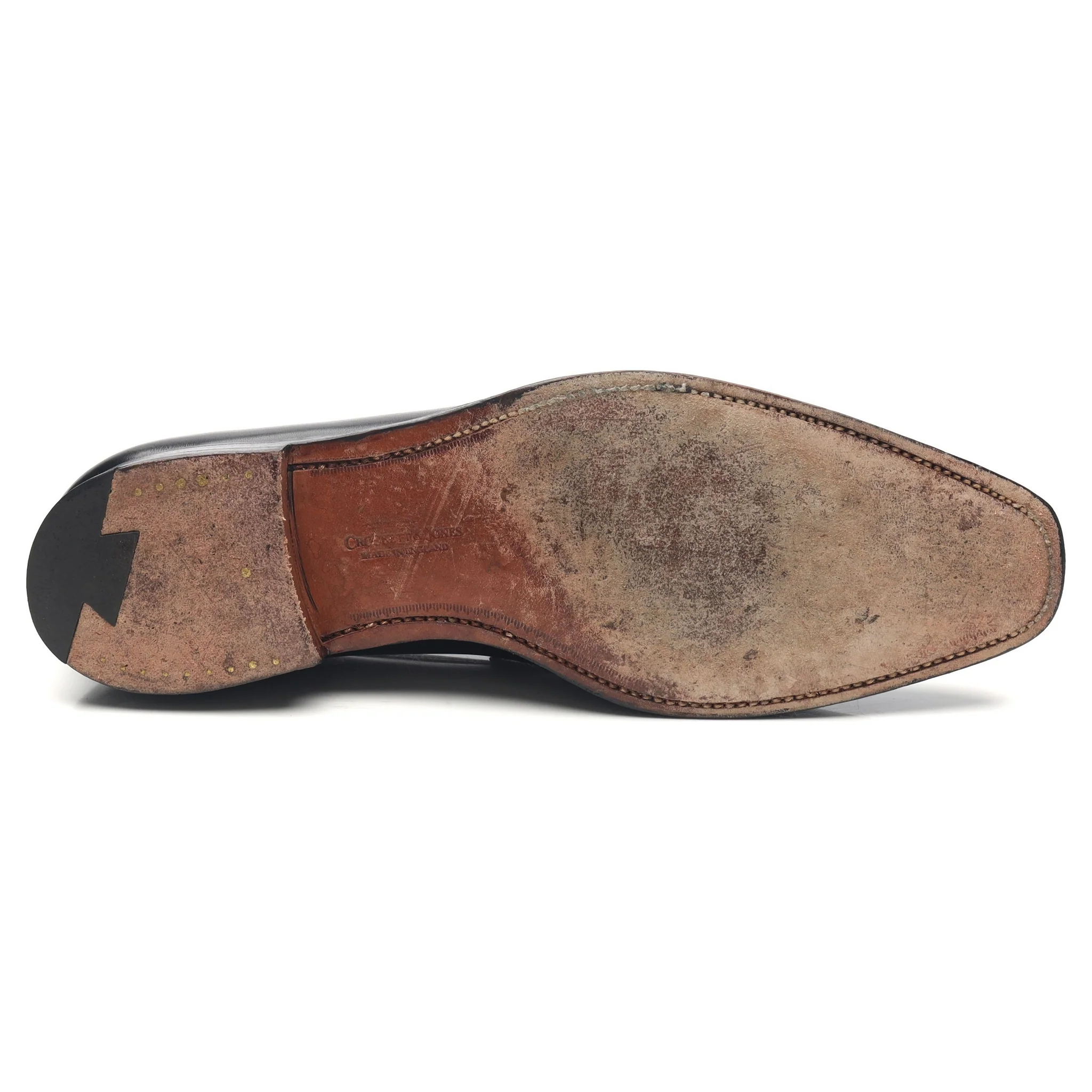'Merton' Black Leather Loafers UK 8.5 E - Image 11