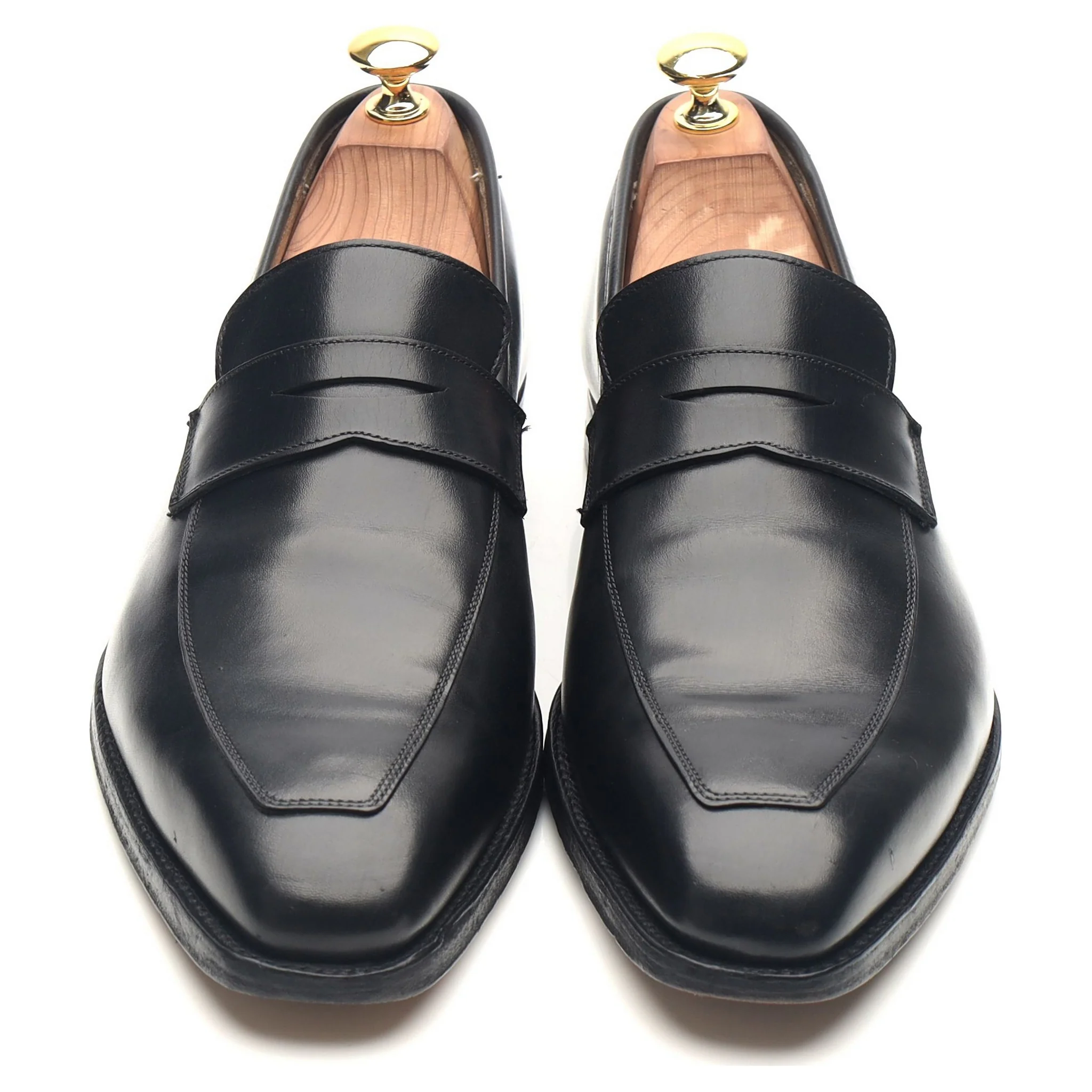 'Merton' Black Leather Loafers UK 8.5 E - Image 9