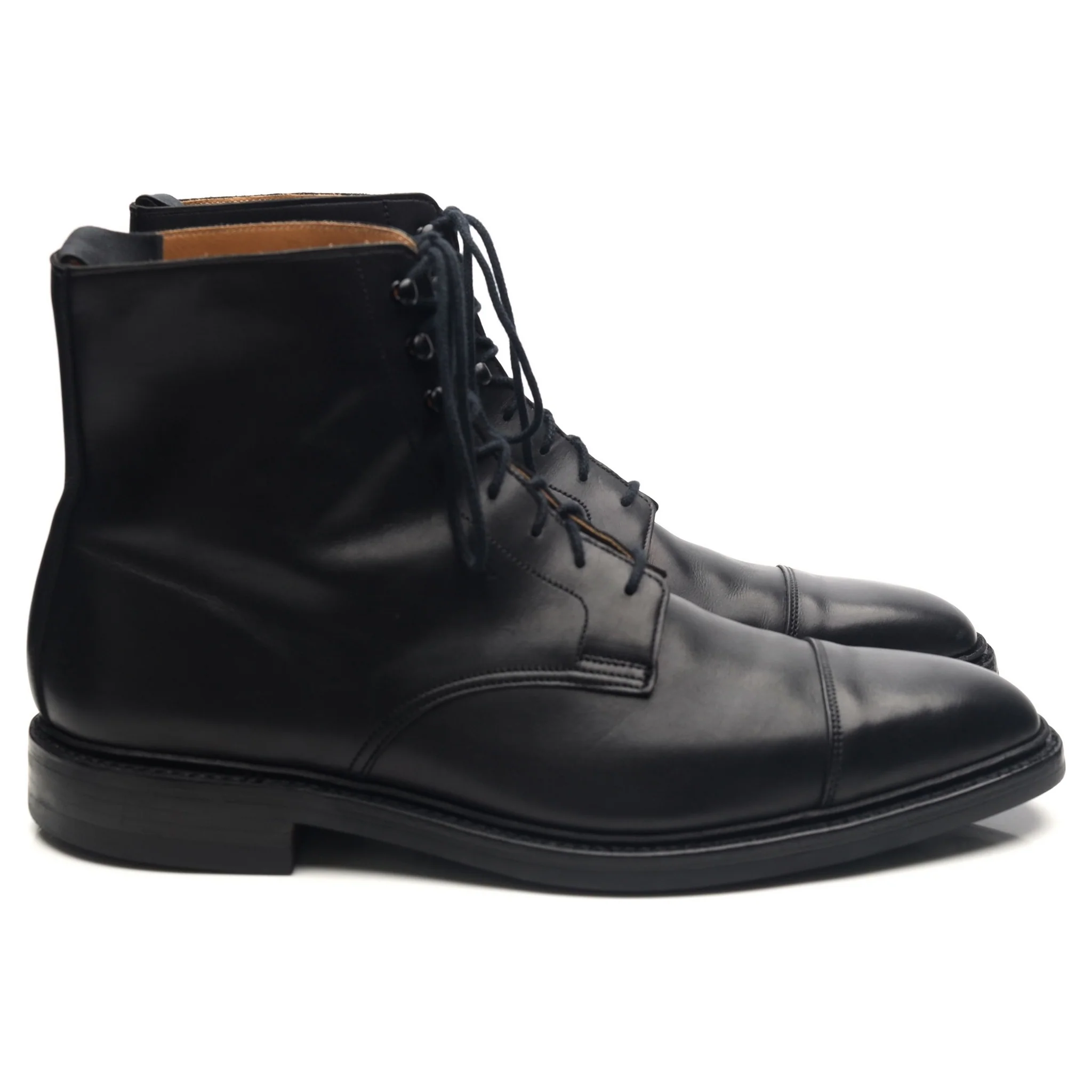 'Northcote' Black Leather Boots UK 10.5 E - Image 6