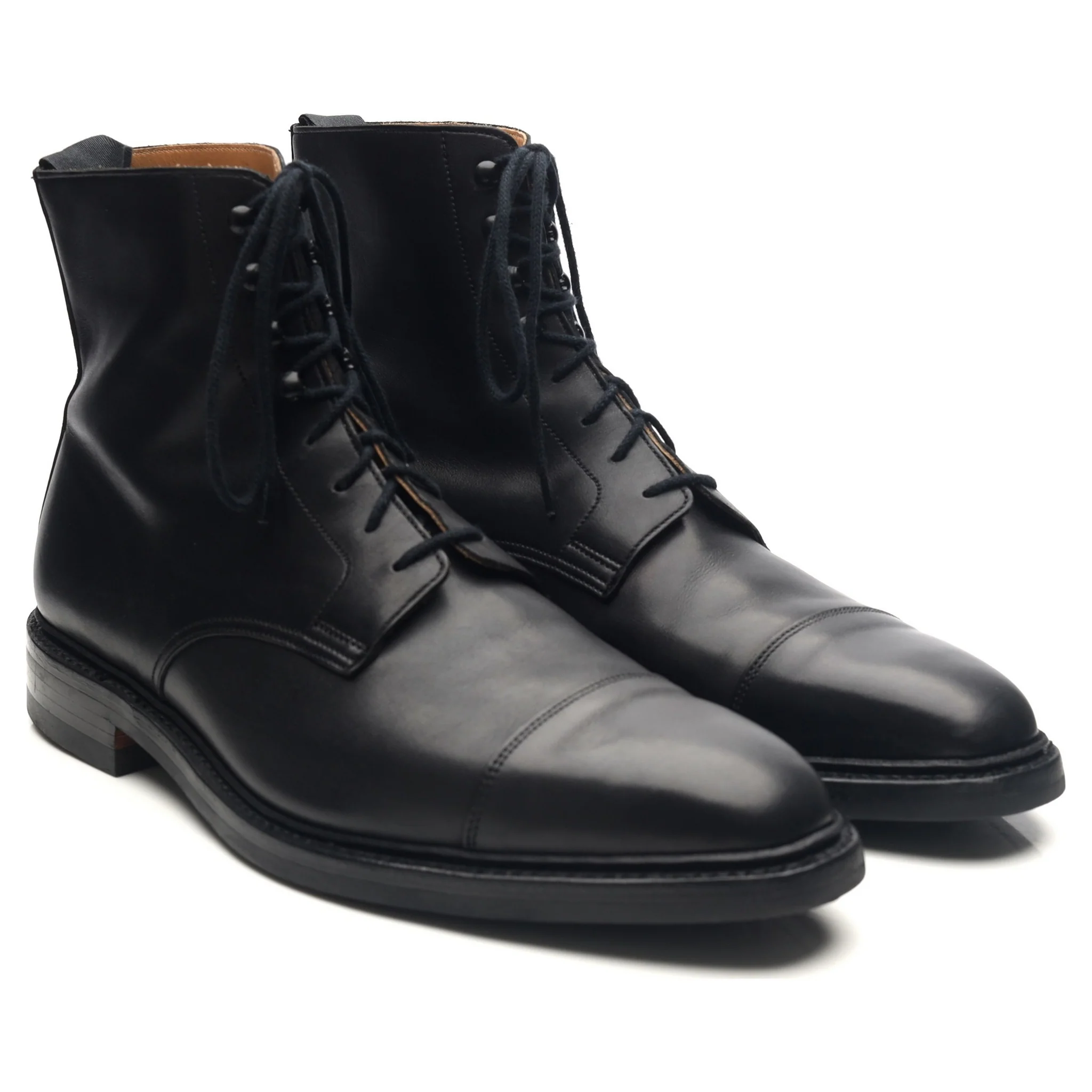 'Northcote' Black Leather Boots UK 10.5 E - Image 7