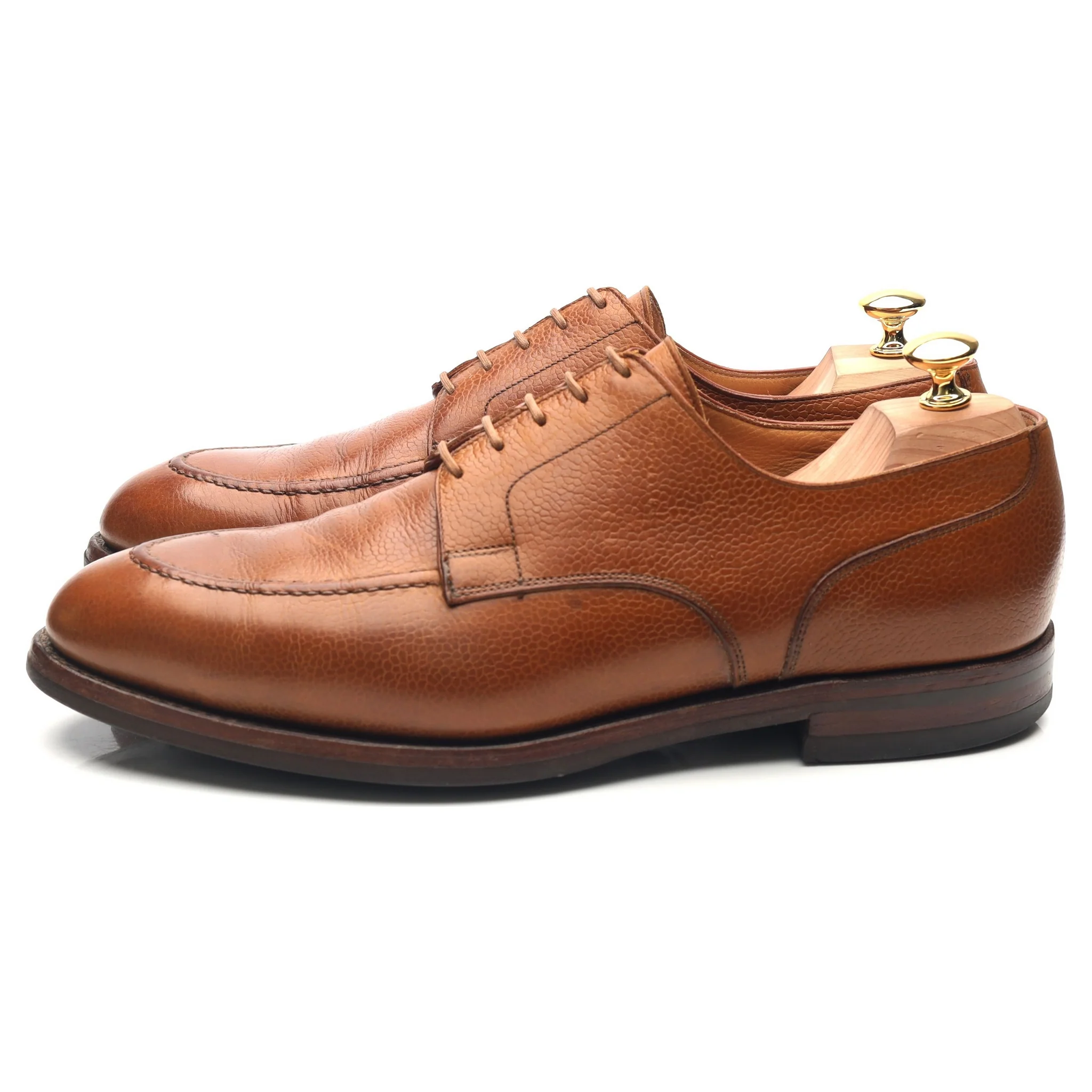 'Onslow' Tan Brown Leather Apron Derby UK 11 E - Image 2