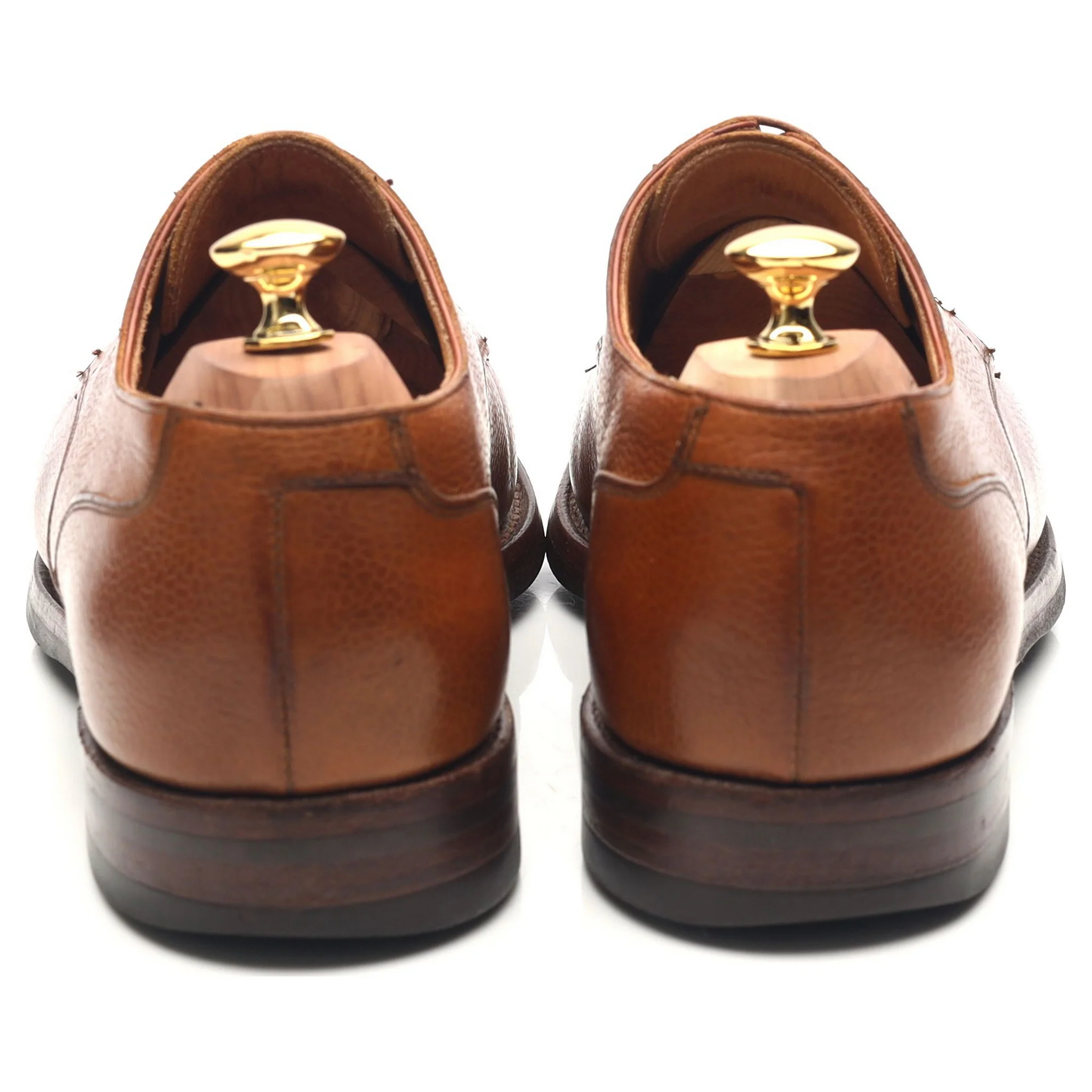'Onslow' Tan Brown Leather Apron Derby UK 11 E - Image 4