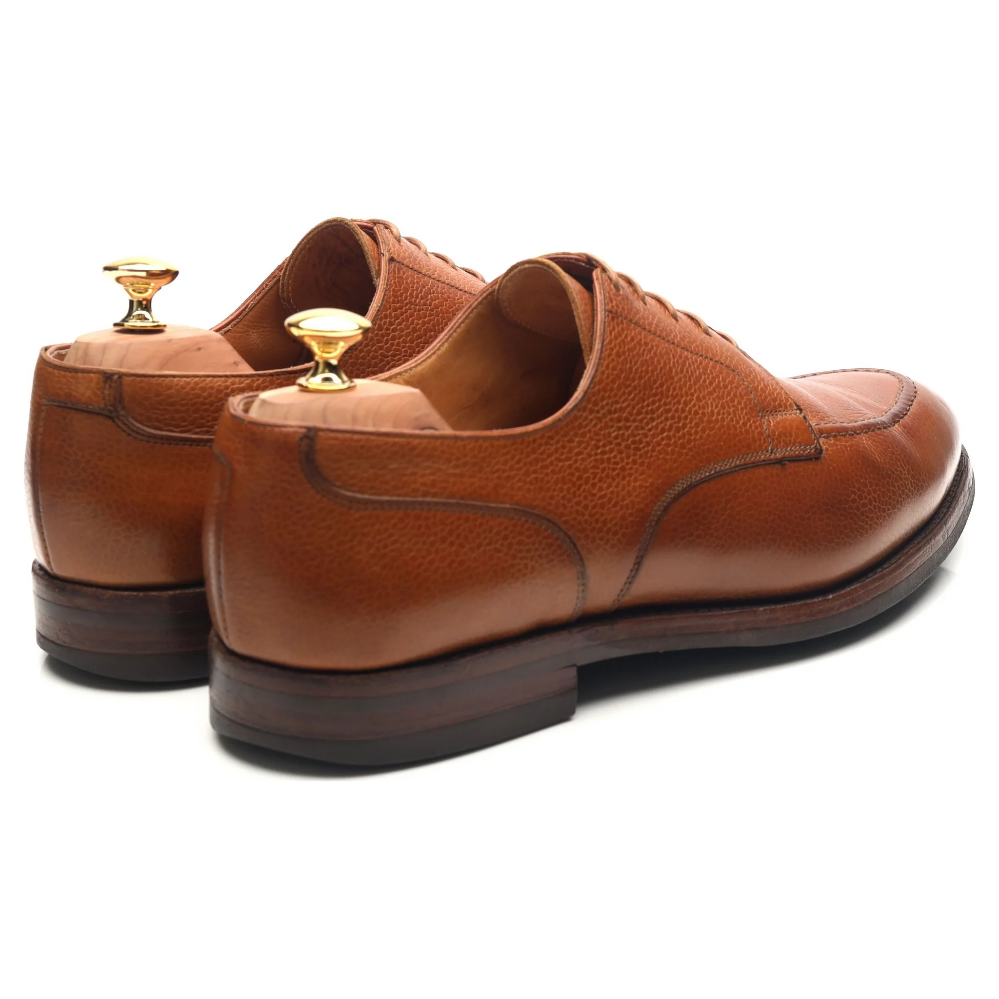 'Onslow' Tan Brown Leather Apron Derby UK 11 E - Image 5