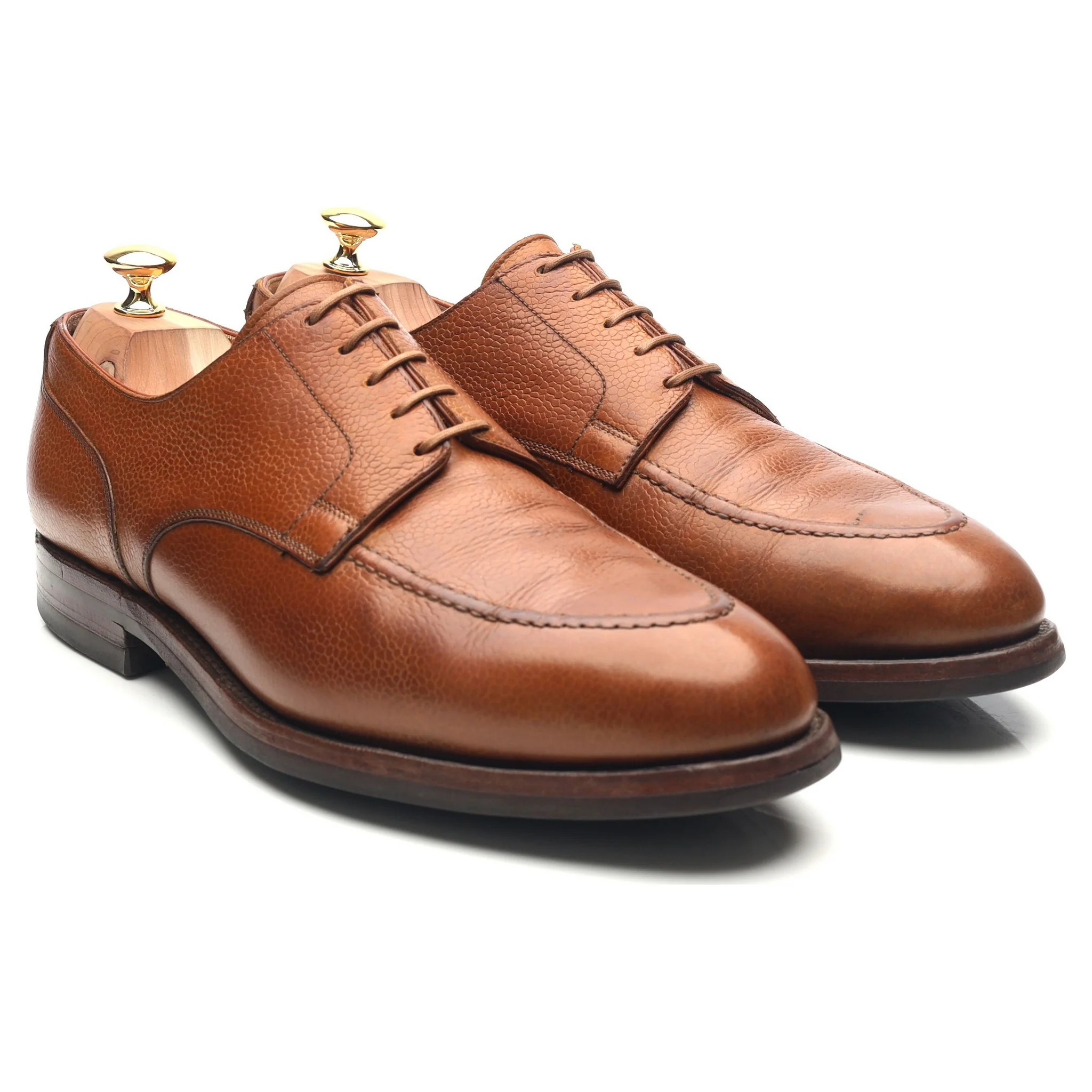 'Onslow' Tan Brown Leather Apron Derby UK 11 E - Image 7
