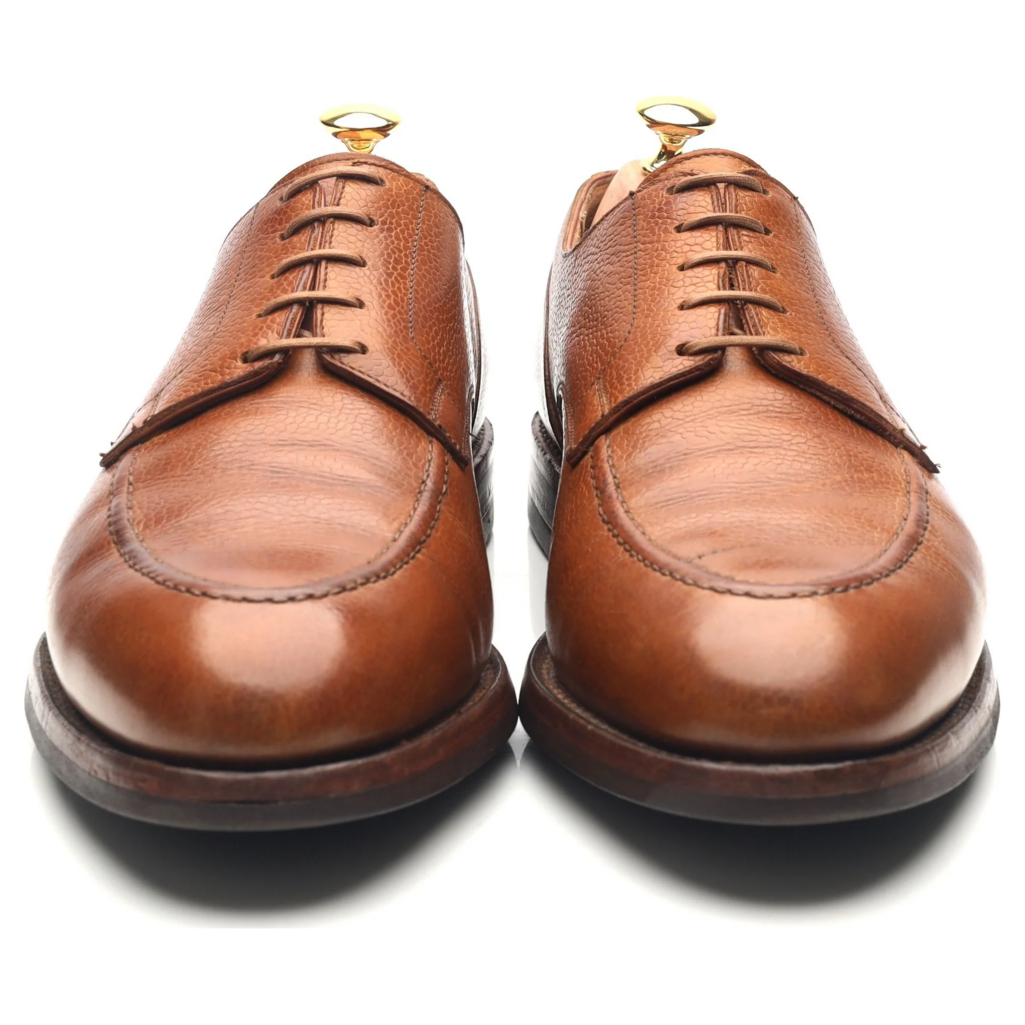 'Onslow' Tan Brown Leather Apron Derby UK 11 E - Image 8
