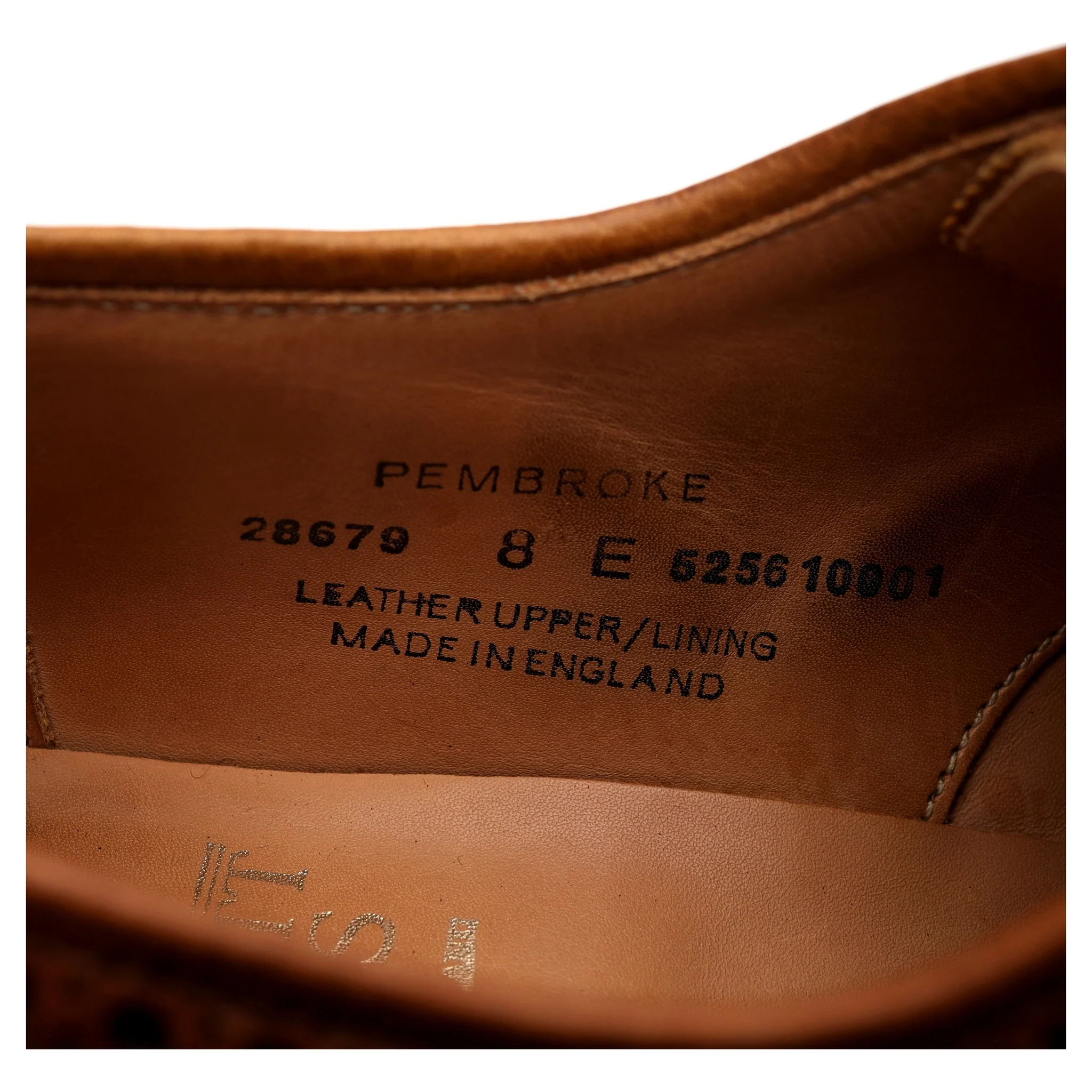 'Pembroke' Tan Brown Leather Derby Brogues UK 8 E - Image 13