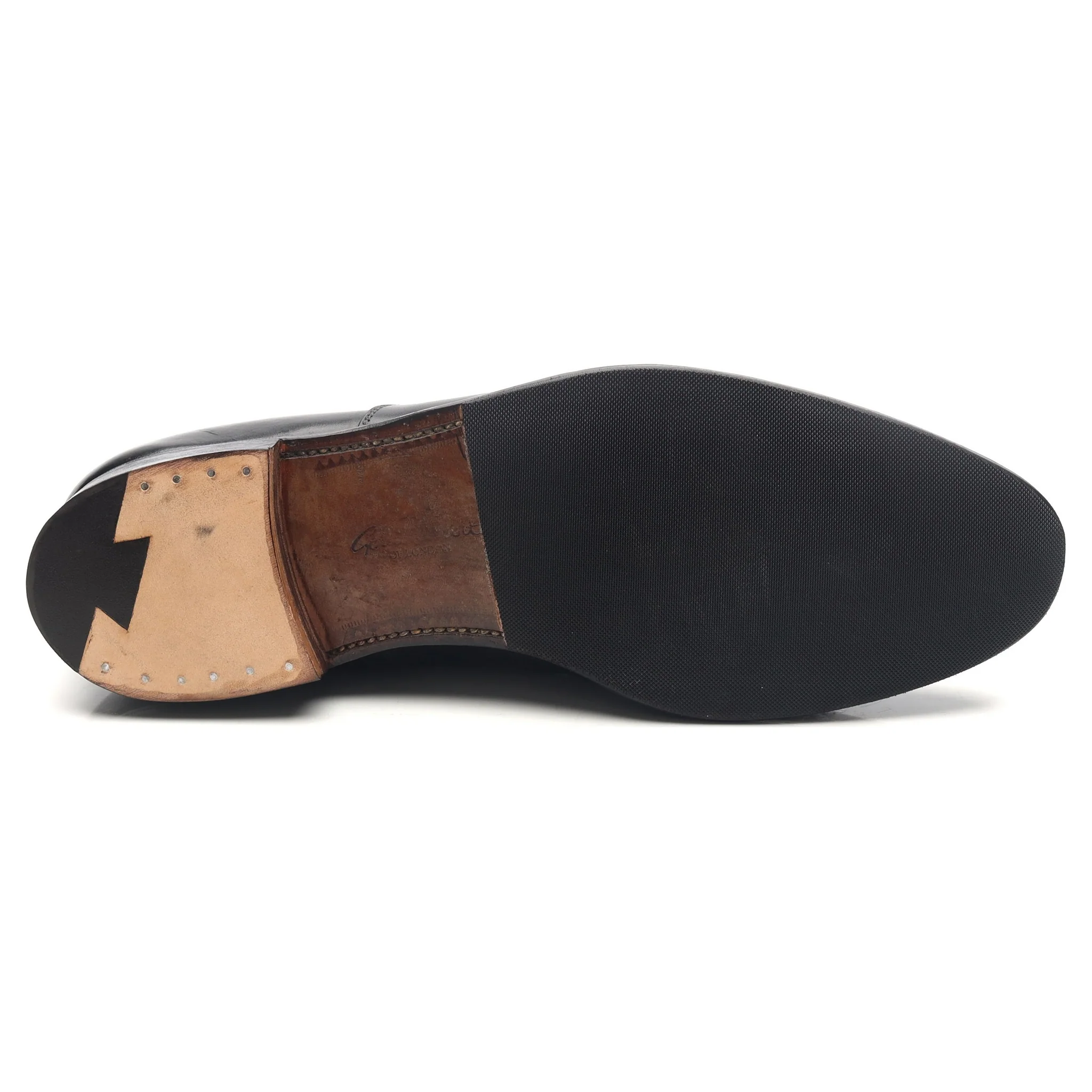 'Putney' Black Leather Oxford UK 10 F - Image 11