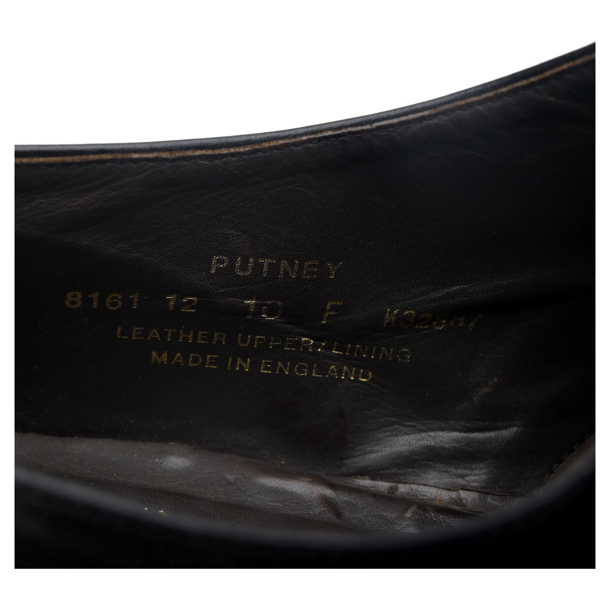 'Putney' Black Leather Oxford UK 10 F - Image 13