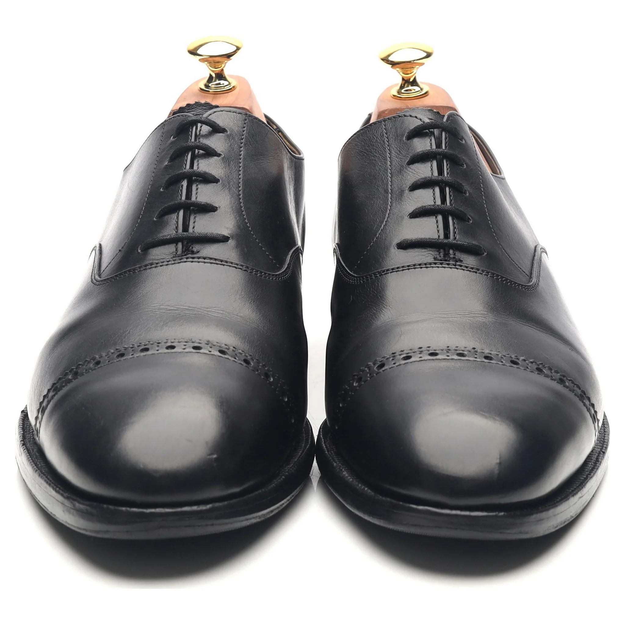 'Putney' Black Leather Oxford UK 10 F - Image 8
