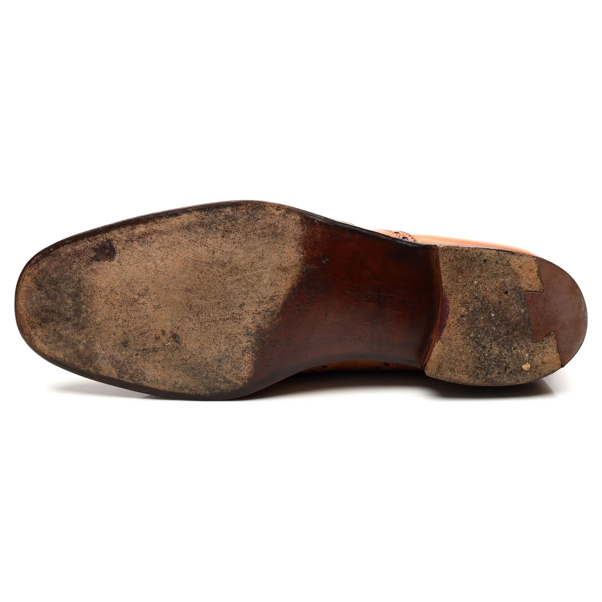 'Sorbonne' Tan Brown Leather Oxford Brogues UK 10 F - Image 10