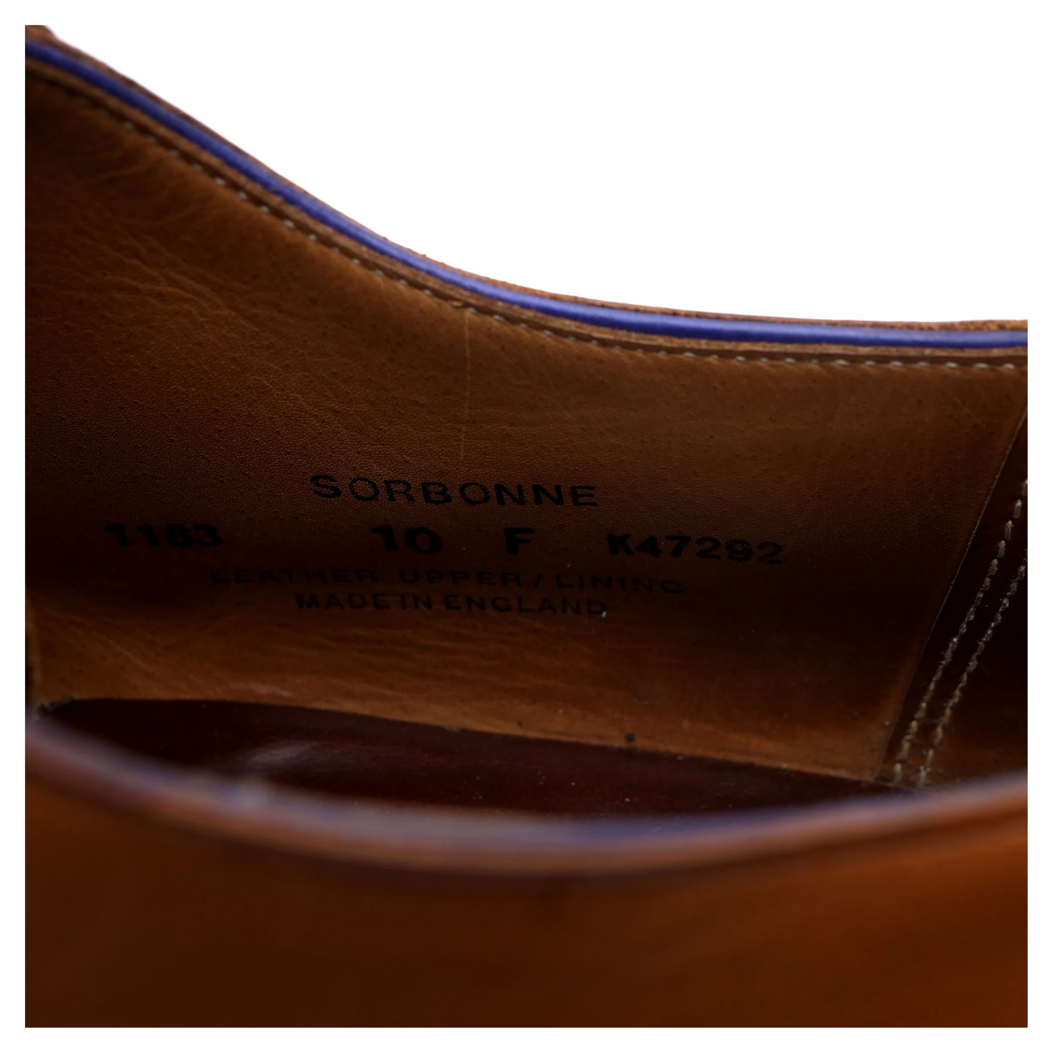 'Sorbonne' Tan Brown Leather Oxford Brogues UK 10 F - Image 13