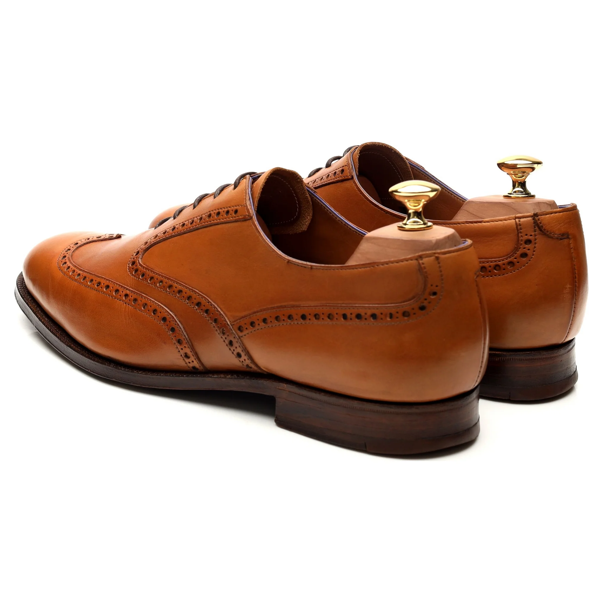 'Sorbonne' Tan Brown Leather Oxford Brogues UK 10 F - Image 3