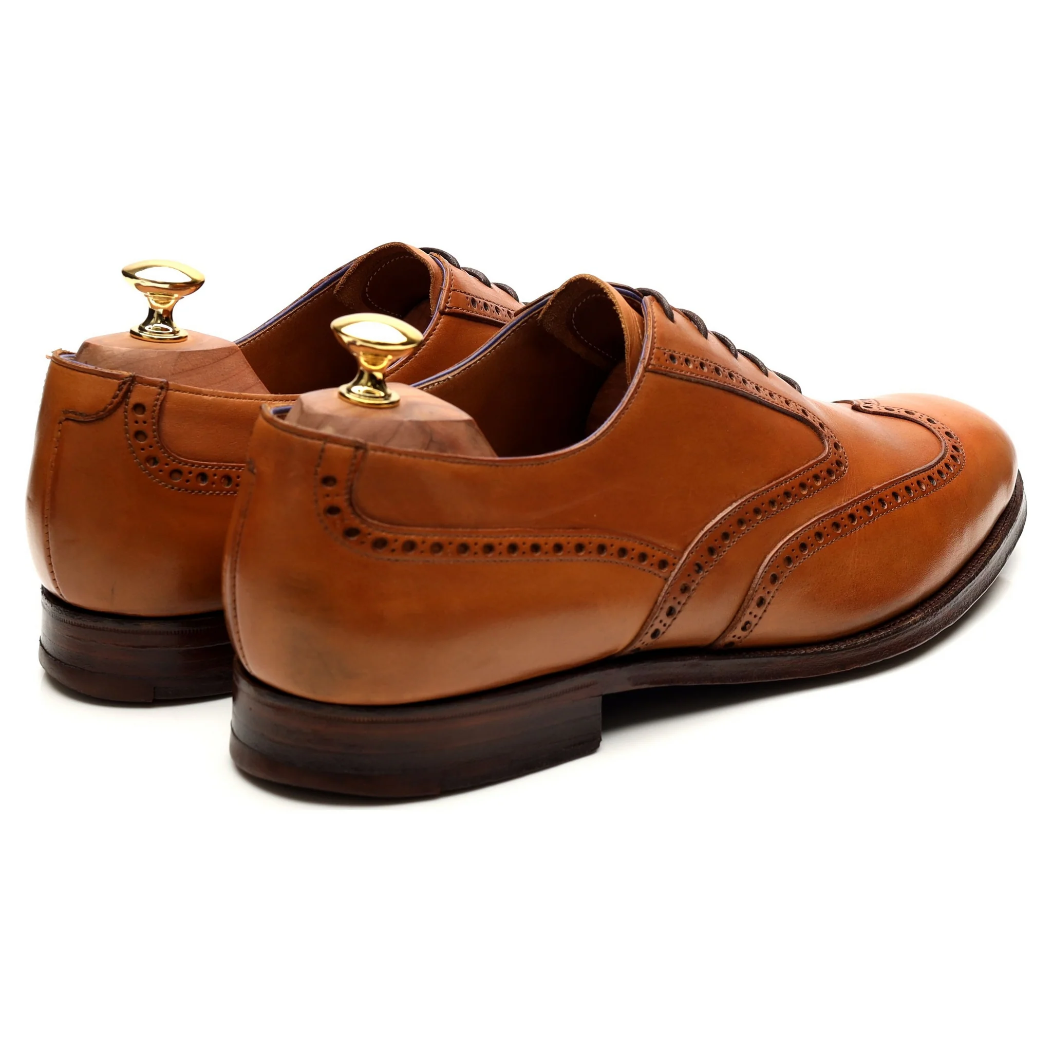 'Sorbonne' Tan Brown Leather Oxford Brogues UK 10 F - Image 5