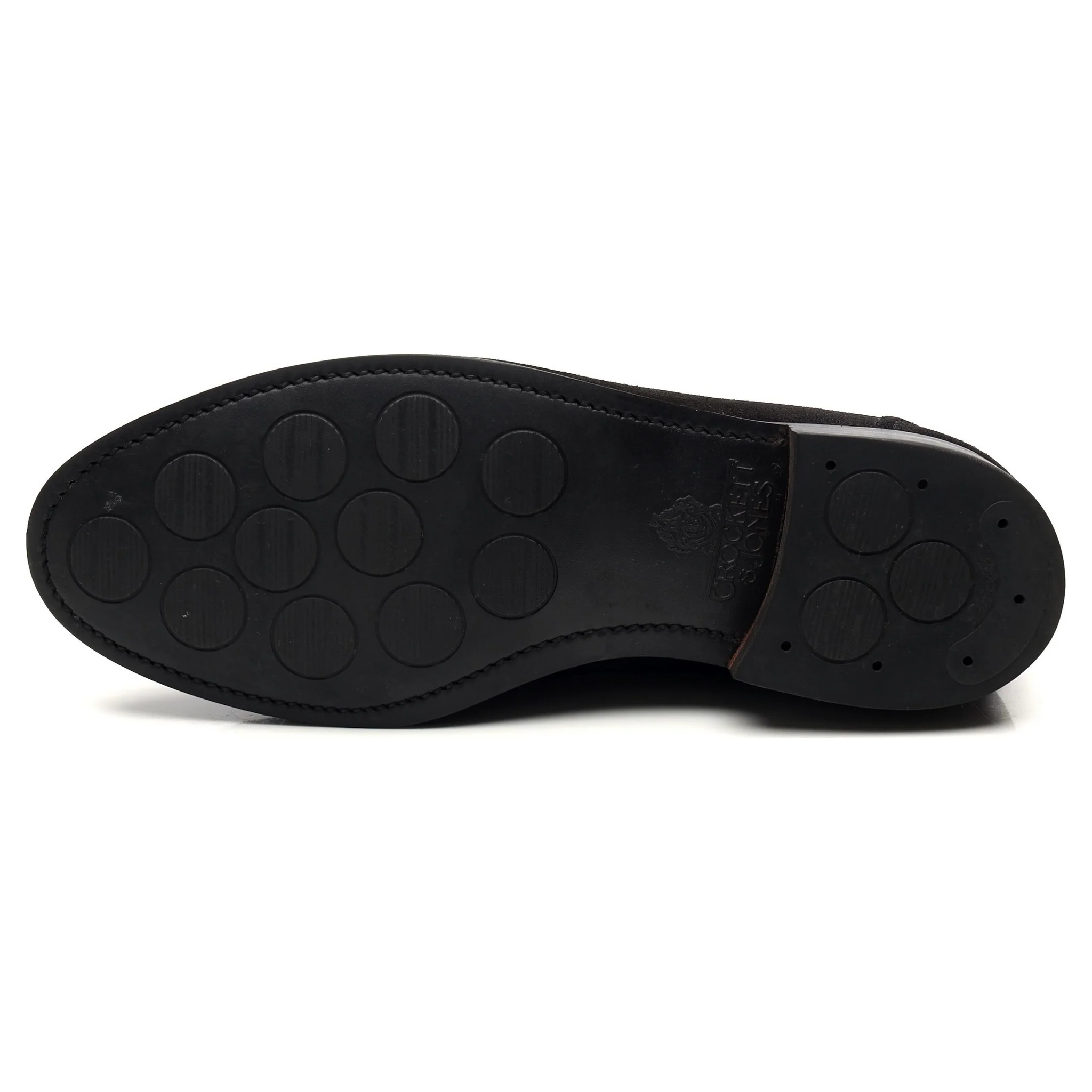 Anglo Italian 'Studridge' Black Suede Tassel Loafers UK 6 E - Image 10