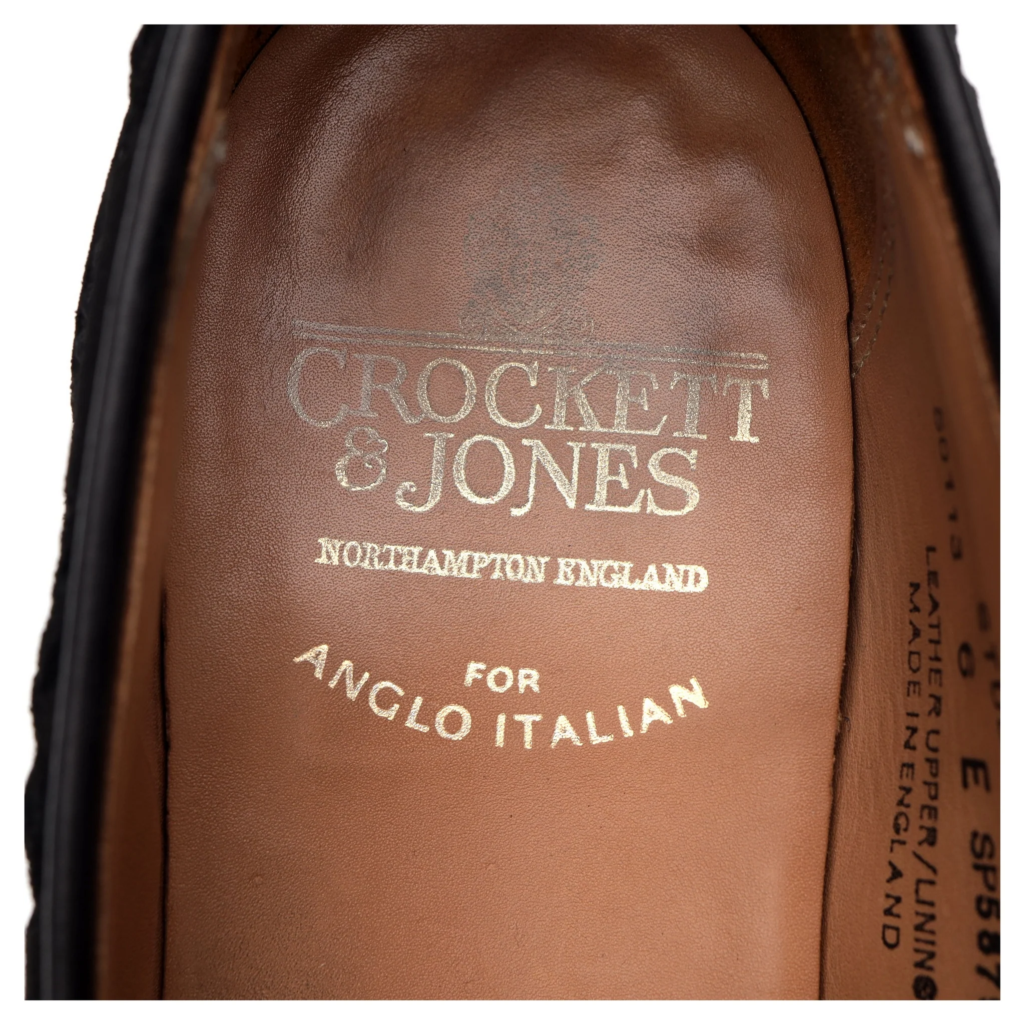 Anglo Italian 'Studridge' Black Suede Tassel Loafers UK 6 E - Image 12