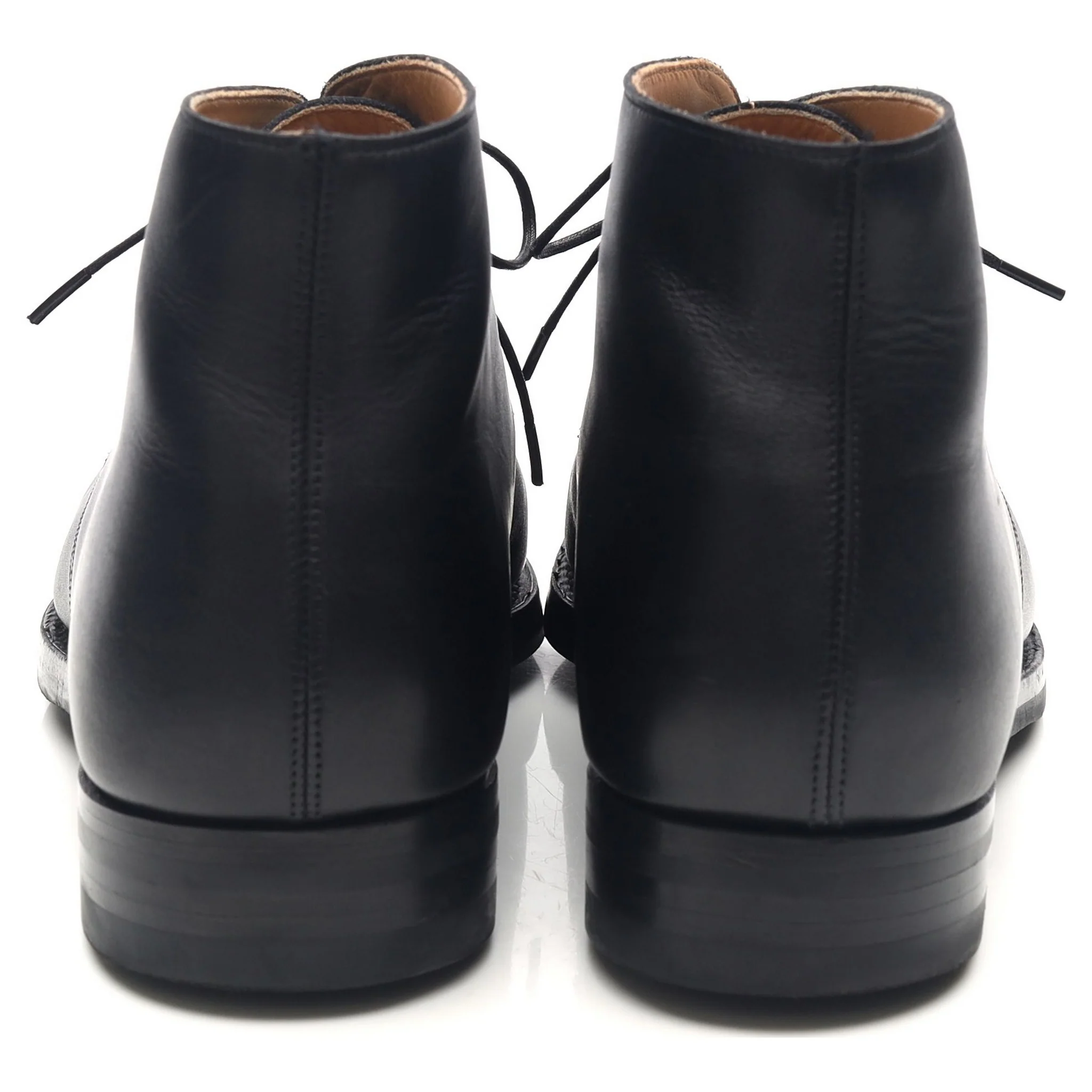 'Tetbury' Black Leather Chukka Boots UK 10 E - Image 4