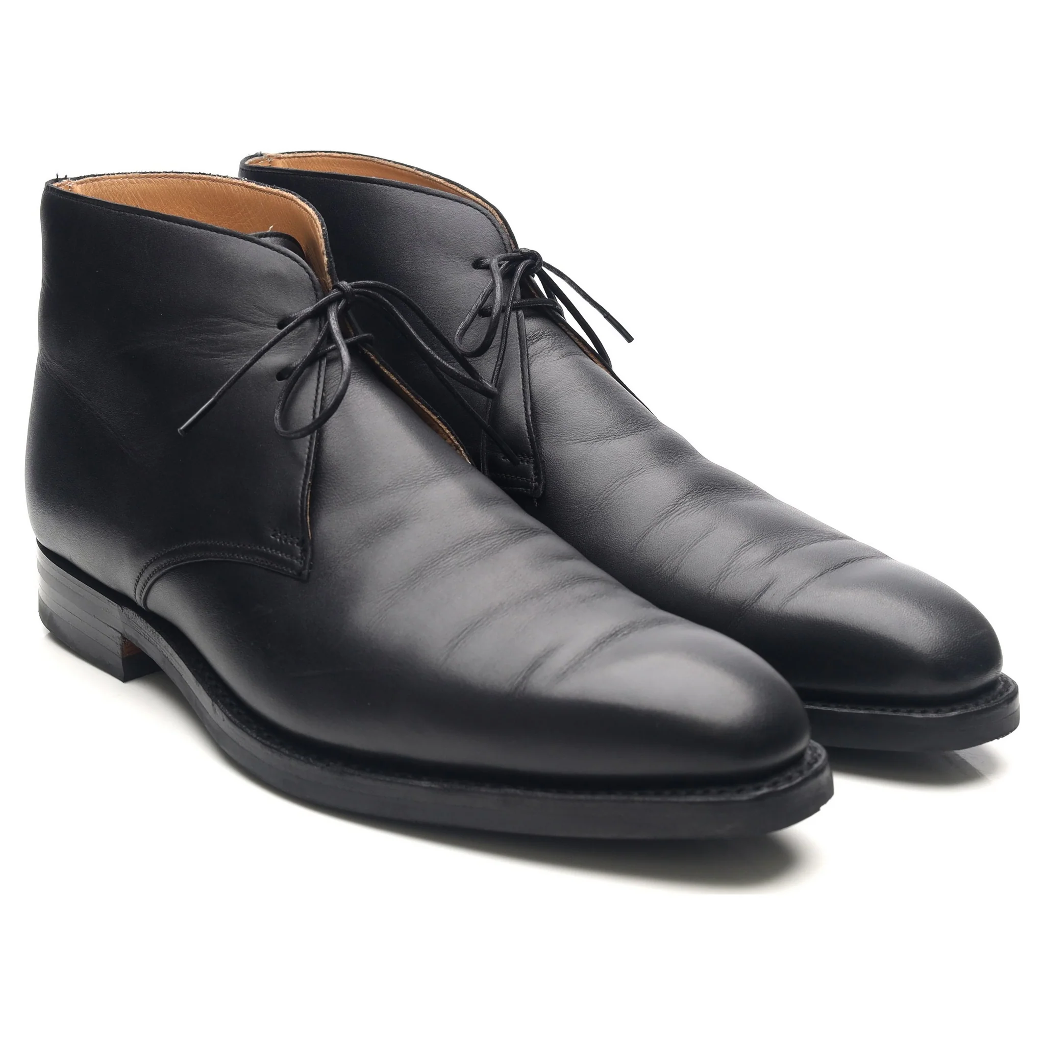 'Tetbury' Black Leather Chukka Boots UK 10 E - Image 7