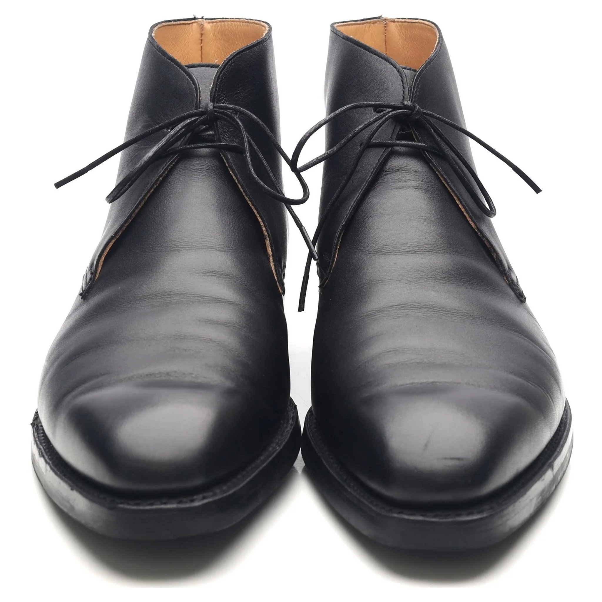 'Tetbury' Black Leather Chukka Boots UK 10 E - Image 8