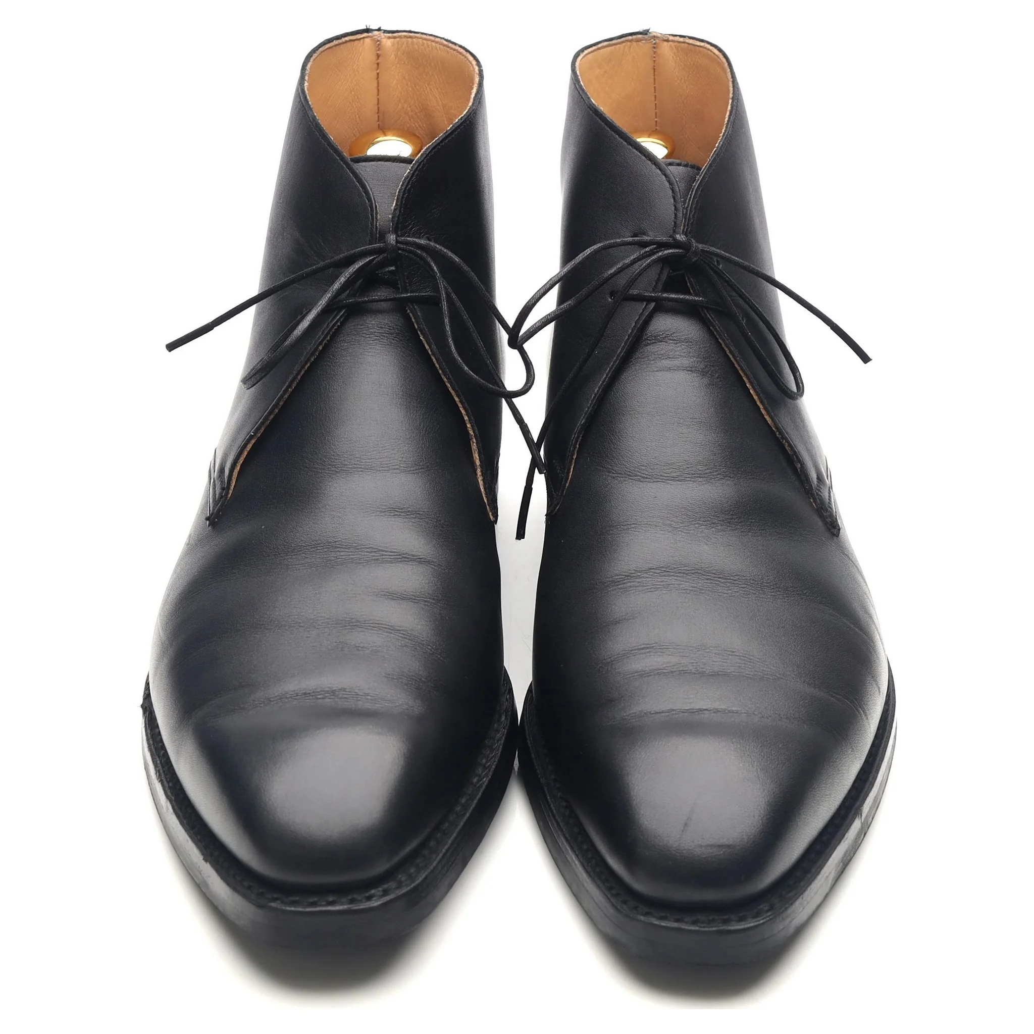 'Tetbury' Black Leather Chukka Boots UK 10 E - Image 9