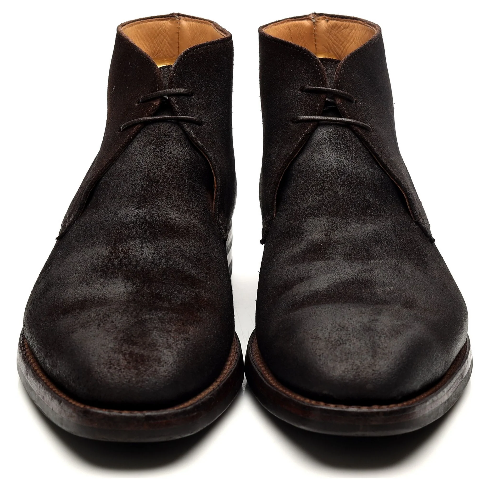 'Tetbury' Dark Brown Waxed Suede Chukka Boots UK 7 E - Image 8