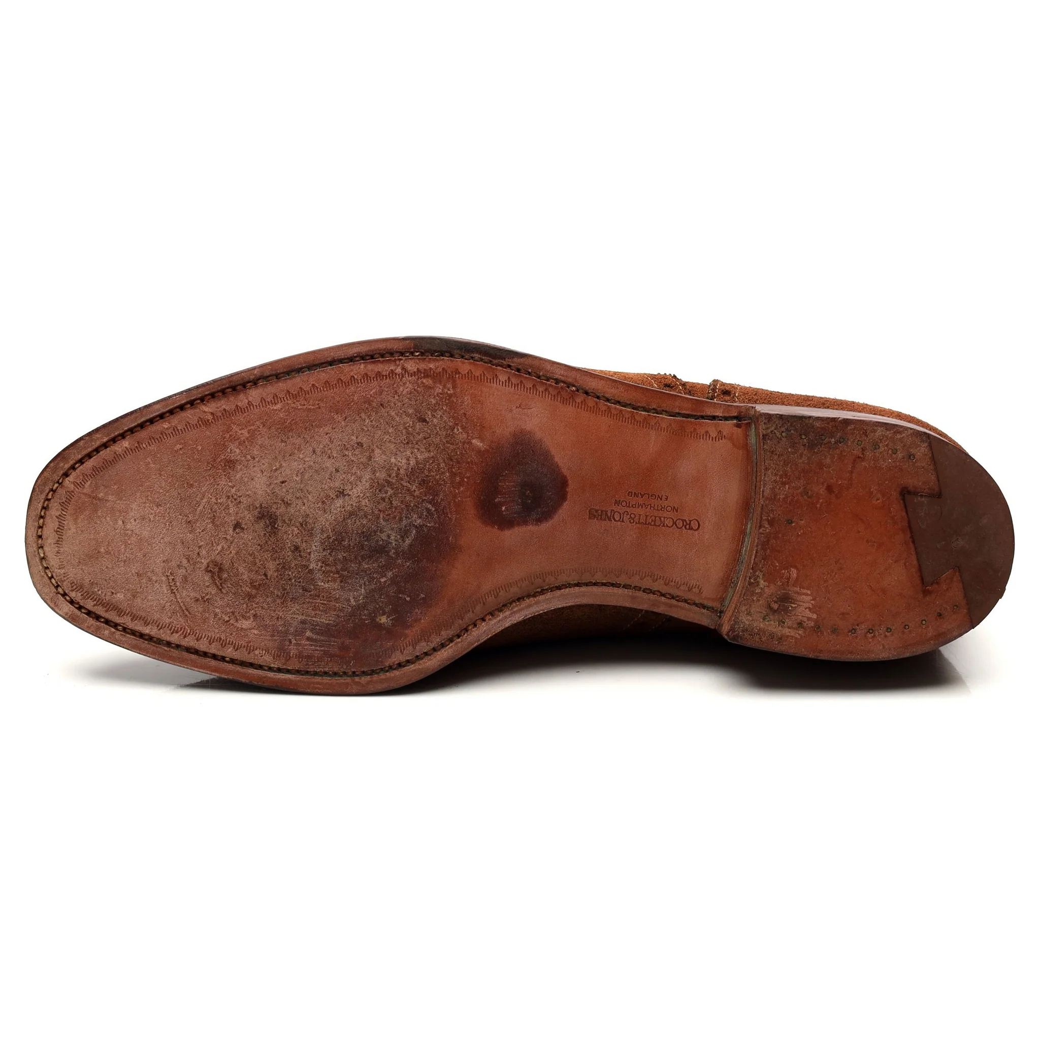 'Westminster' Tan Brown Suede Oxford Semi Brogues UK 8.5 E - Image 10