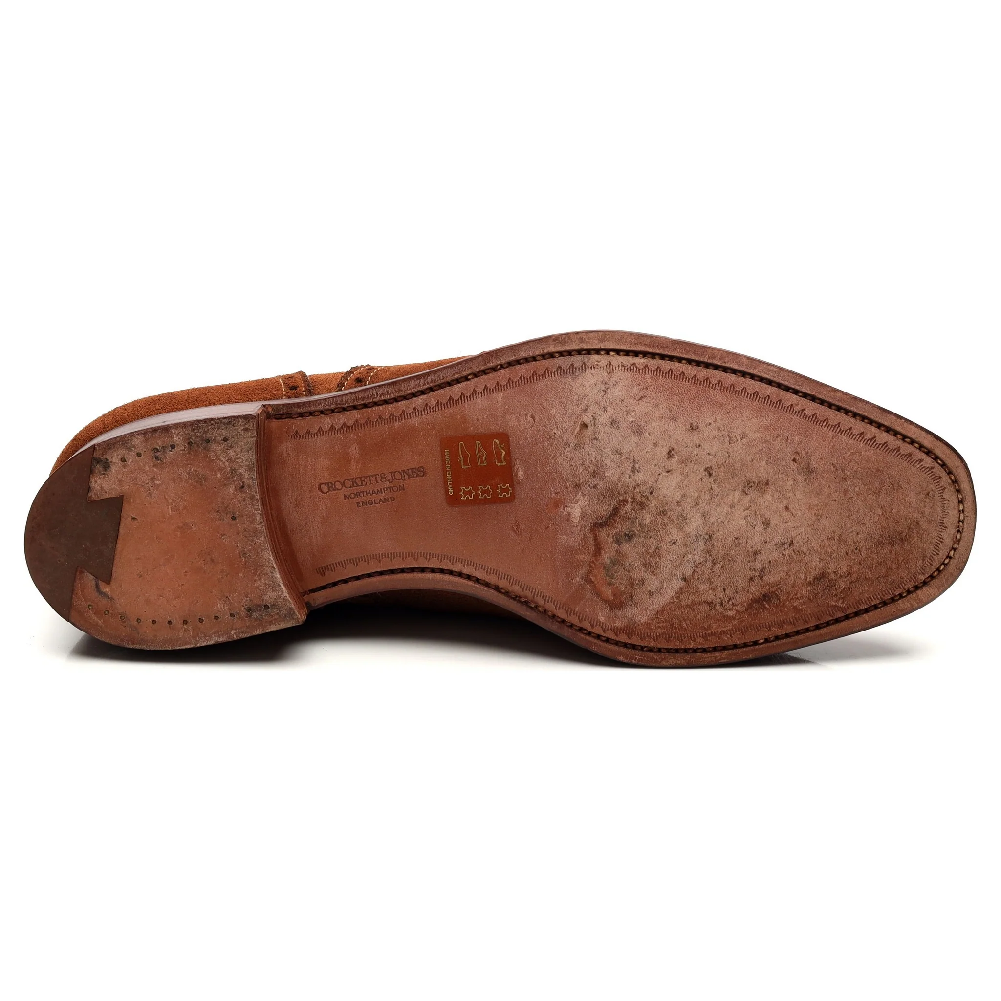 'Westminster' Tan Brown Suede Oxford Semi Brogues UK 8.5 E - Image 11