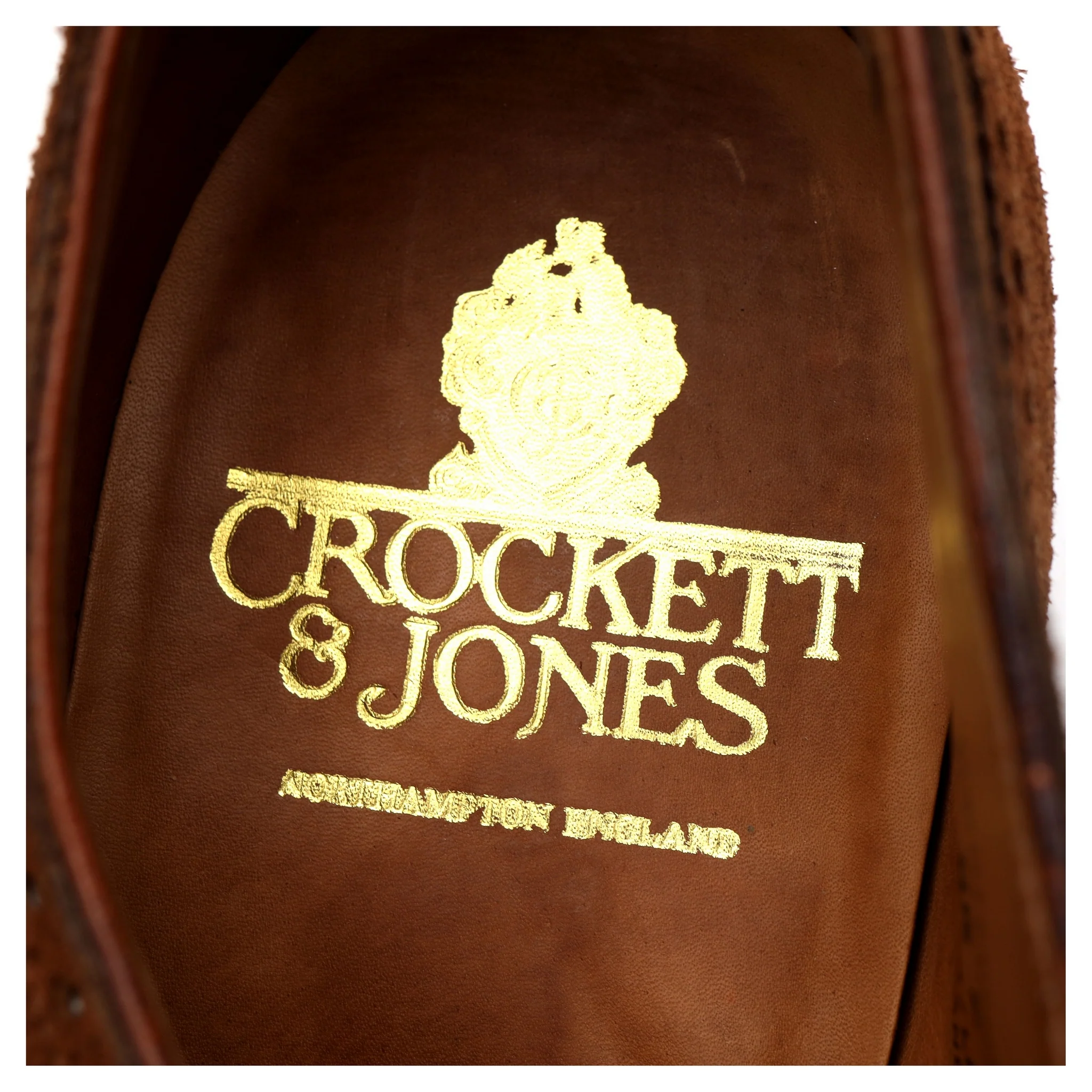 'Westminster' Tan Brown Suede Oxford Semi Brogues UK 8.5 E - Image 12