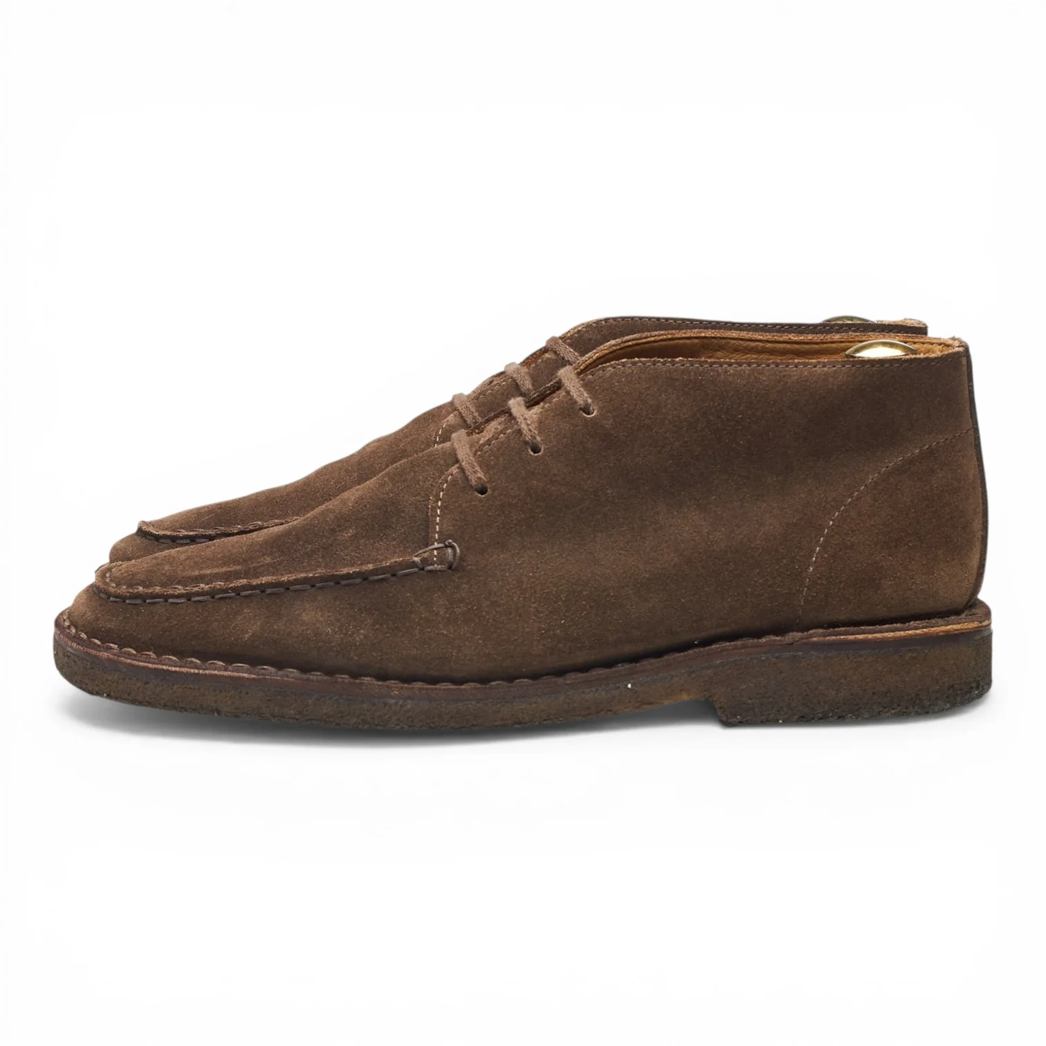 'Crosby' Brown Suede Moc-Toe Chukka Boots UK 9 - Image 3