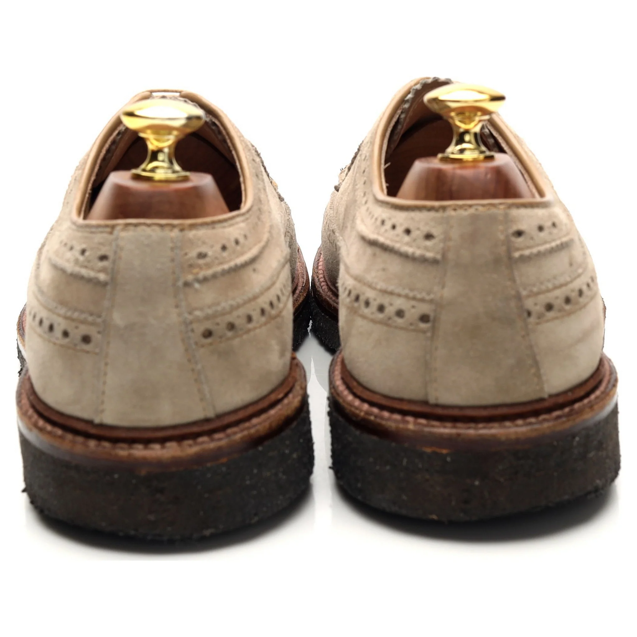 'D3609' Milkshake Beige Suede Derby Brogues UK 6.5 US 7.5 D - Image 4