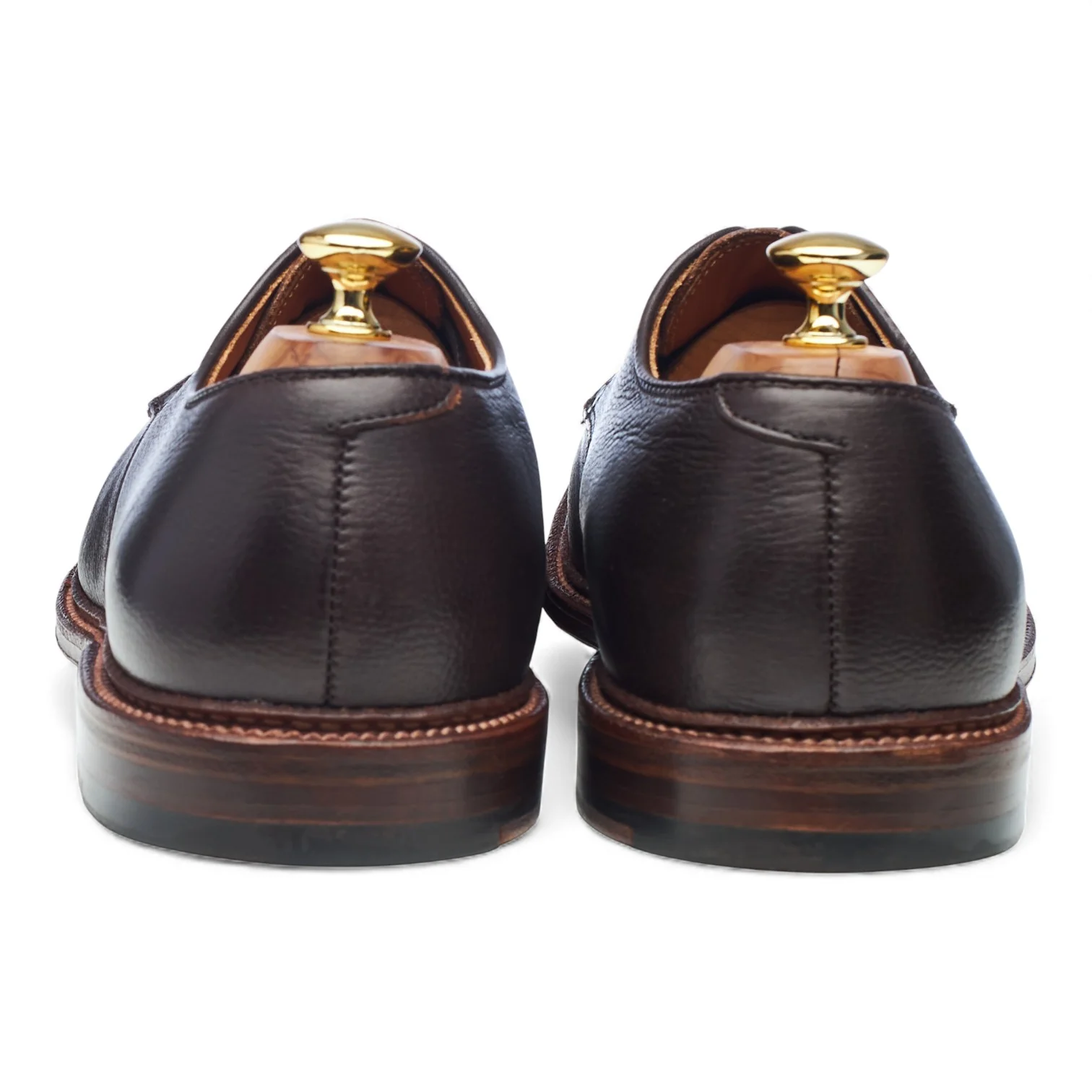 'D7405' Dark Brown Grain Leather Derby UK 11.5 US 12 D - Image 4