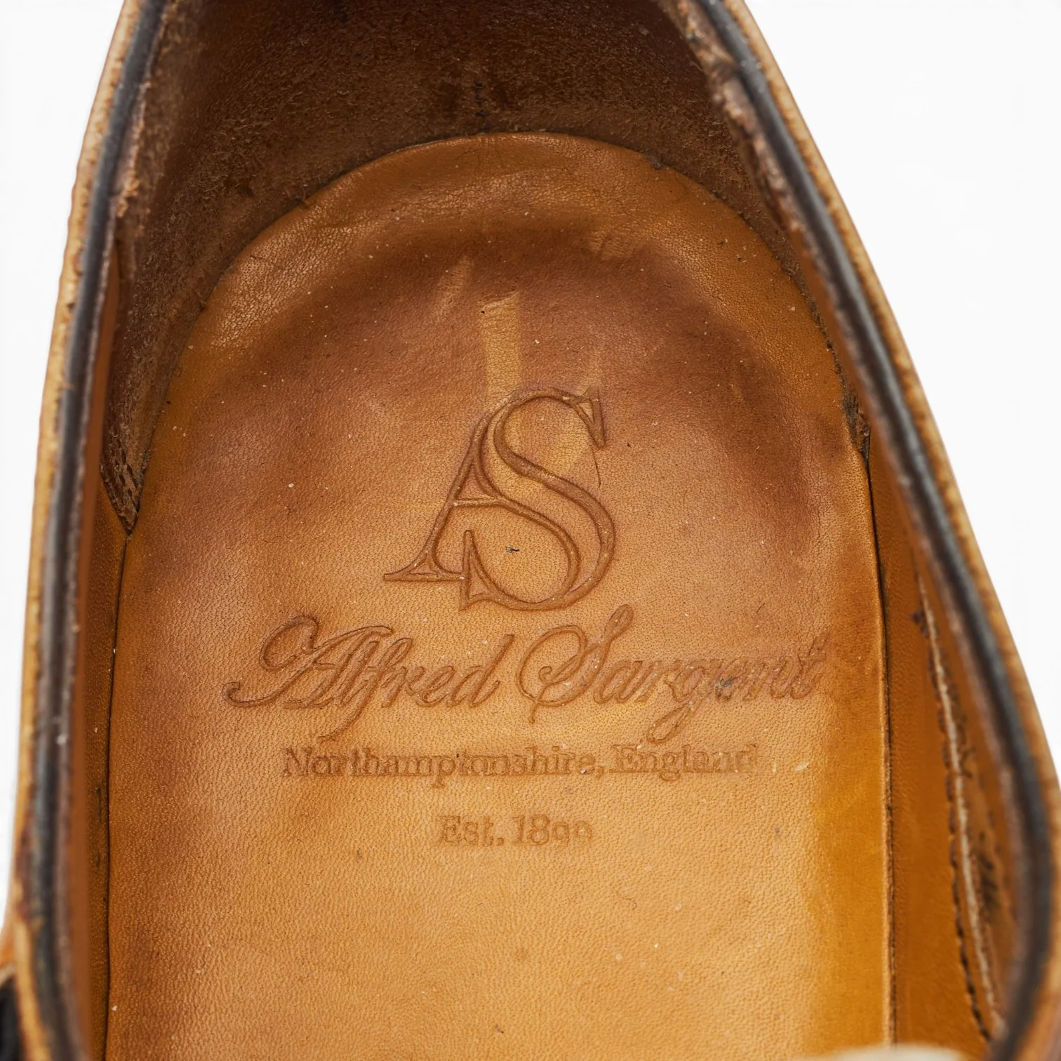'Darcy' Tan Brown and White Leather Double Monk Strap UK 7.5 - Image 6