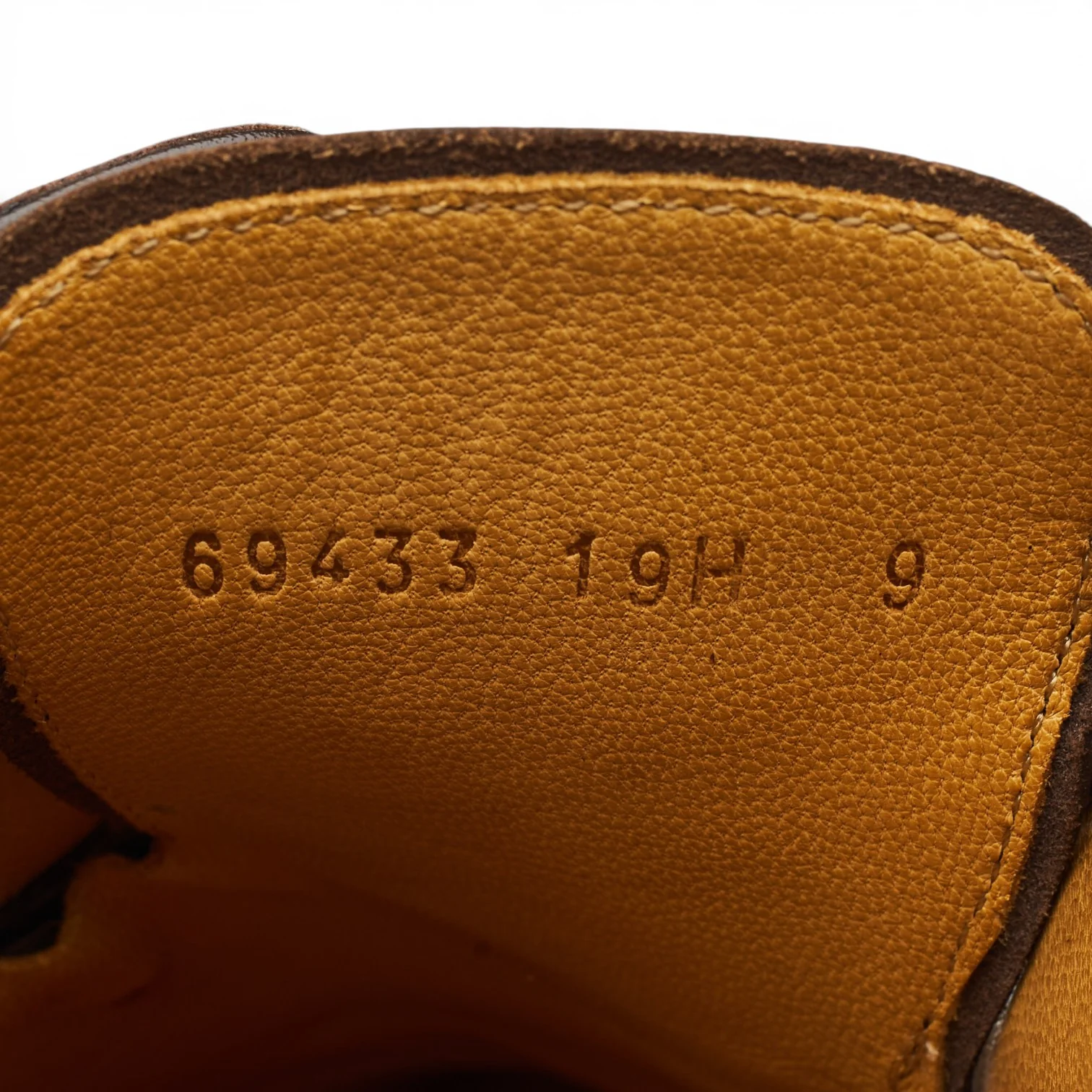 Dark Brown Leather Split Toe Derby UK 9 - Image 7