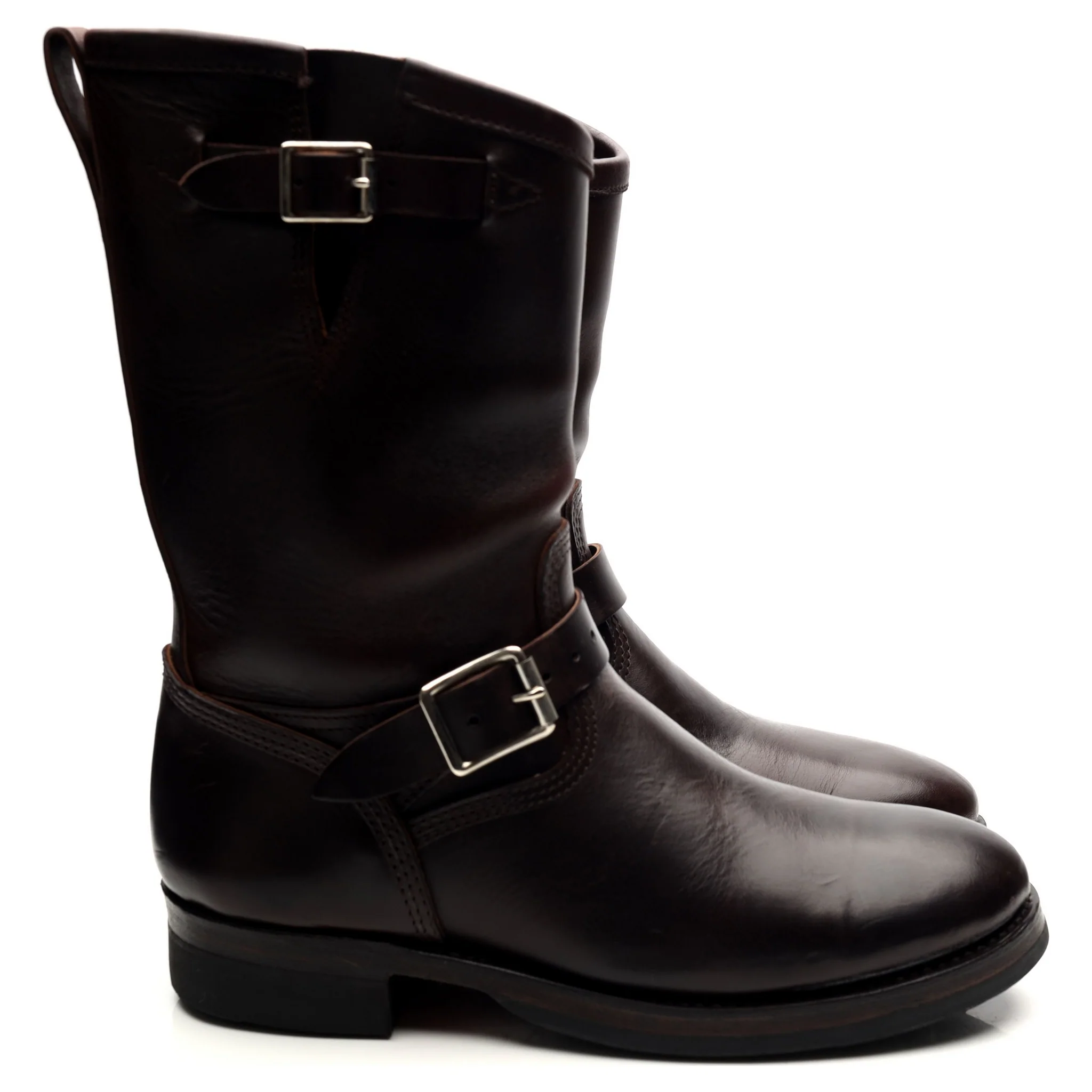 Dark Brown Leather Engineer Boots UK 7 US 7.5 - Image 6