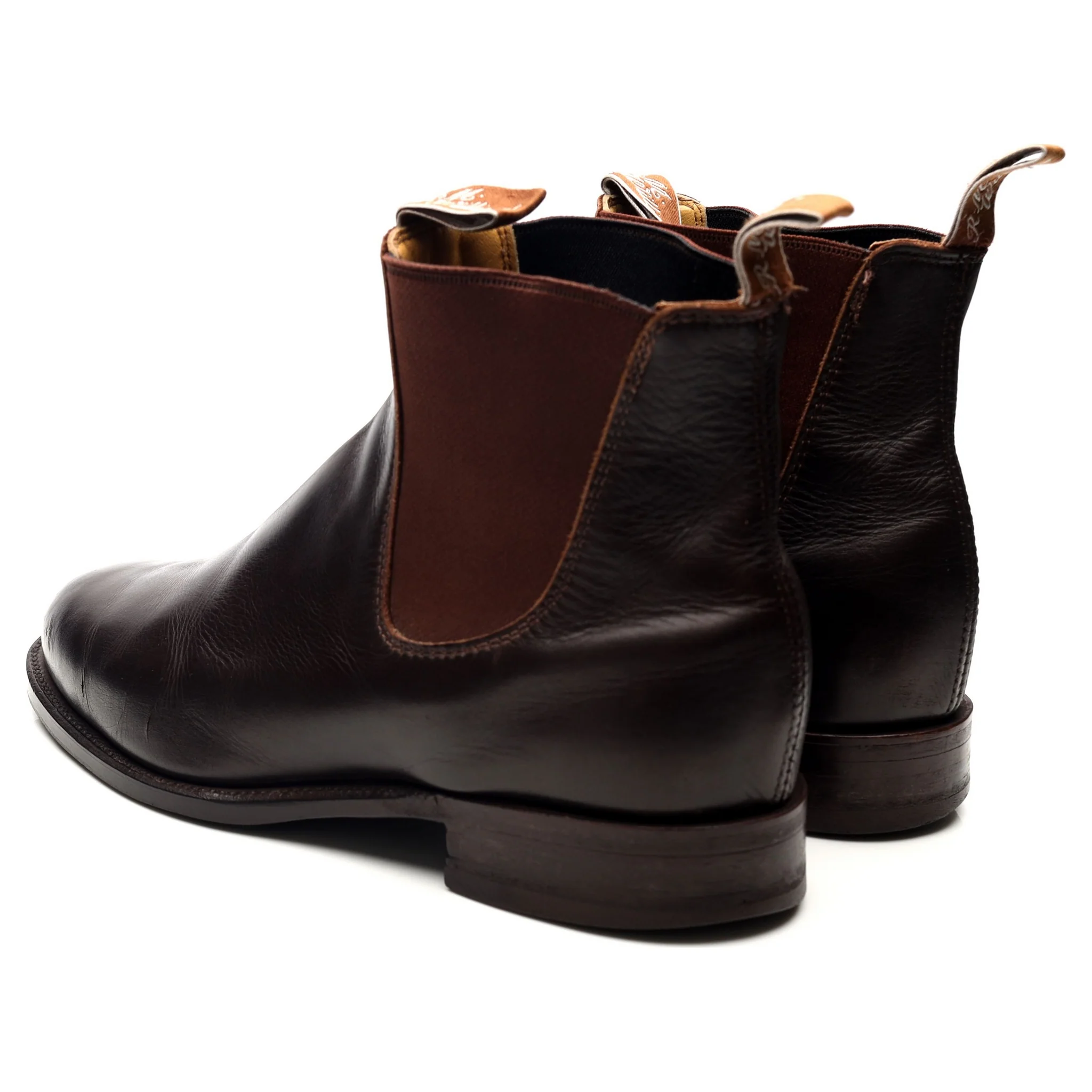 'Comfort Turnout' Dark Brown Leather Chelsea Boots UK 9 G - Image 3