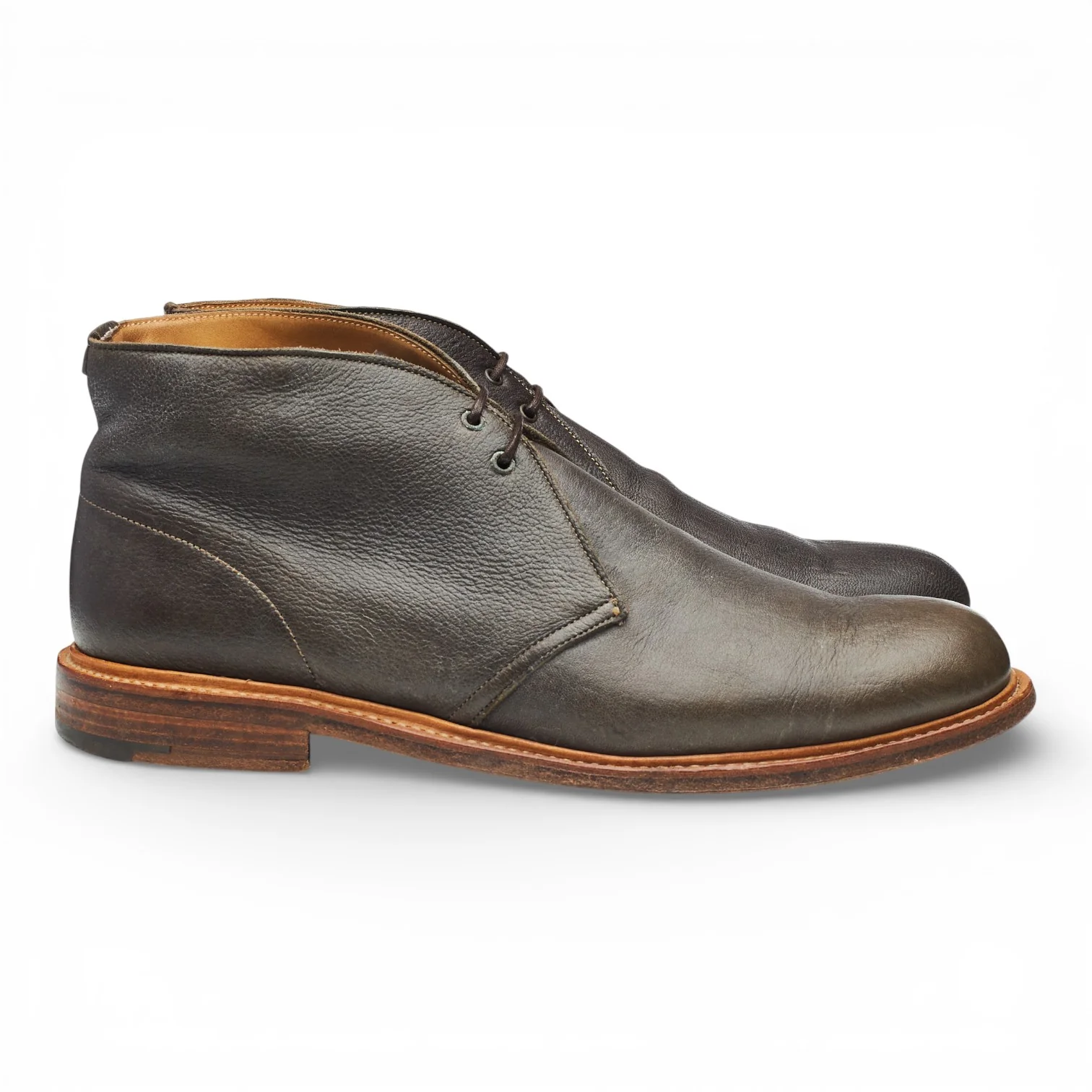 Dark Brown Leather Chukka Boots UK 8 F