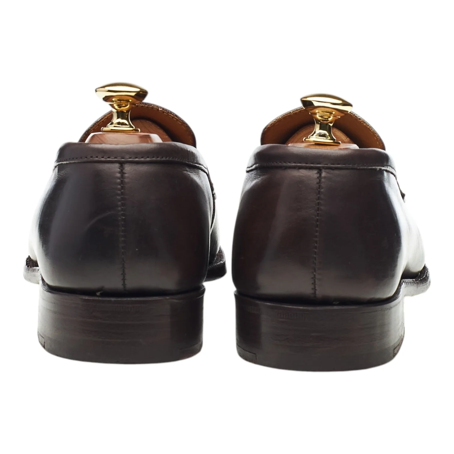 'Havard' Dark Brown Leather Loafers UK 6.5 - Image 4