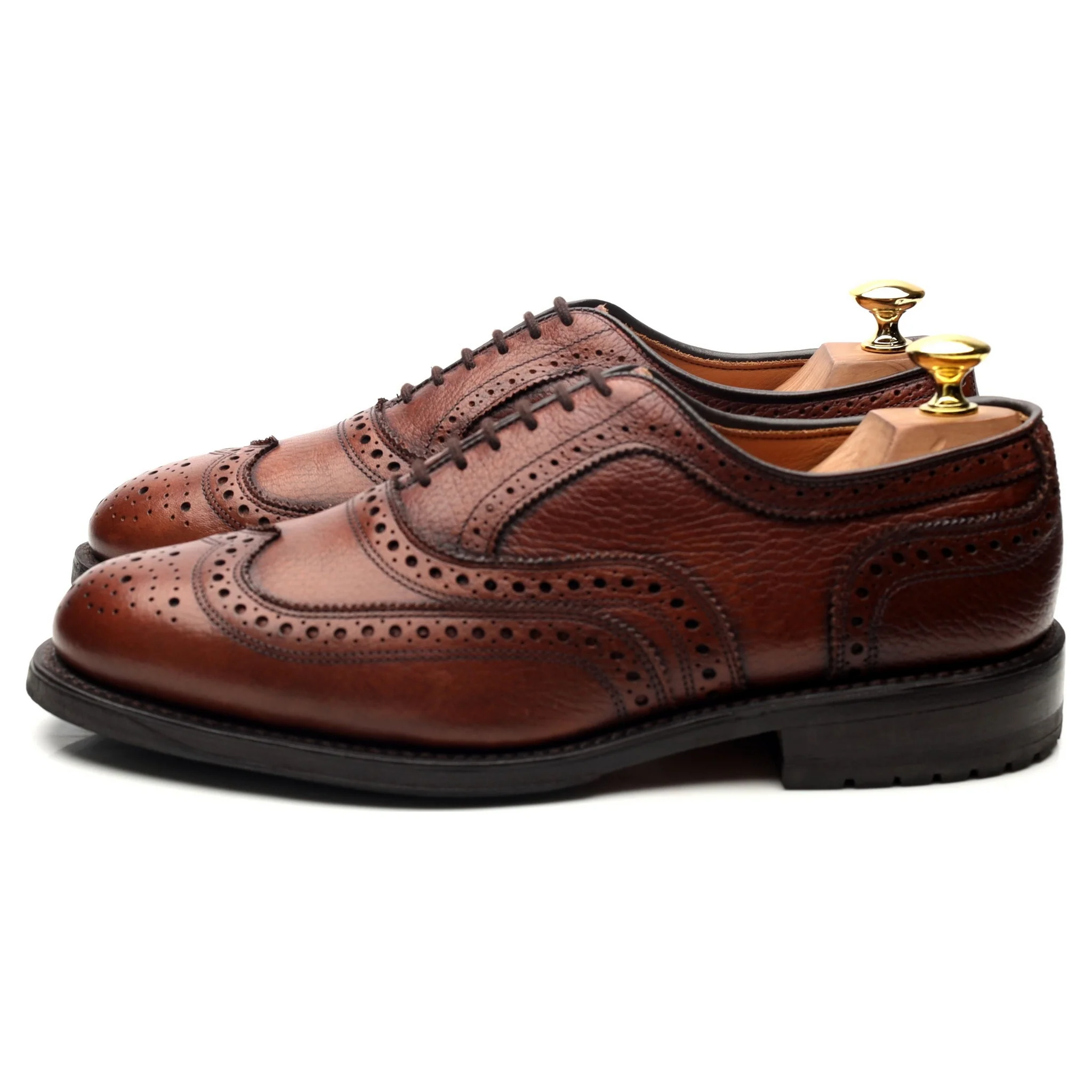 'Winslow' Brown Leather Oxford Brogues UK 7.5 US 8 E - Image 2