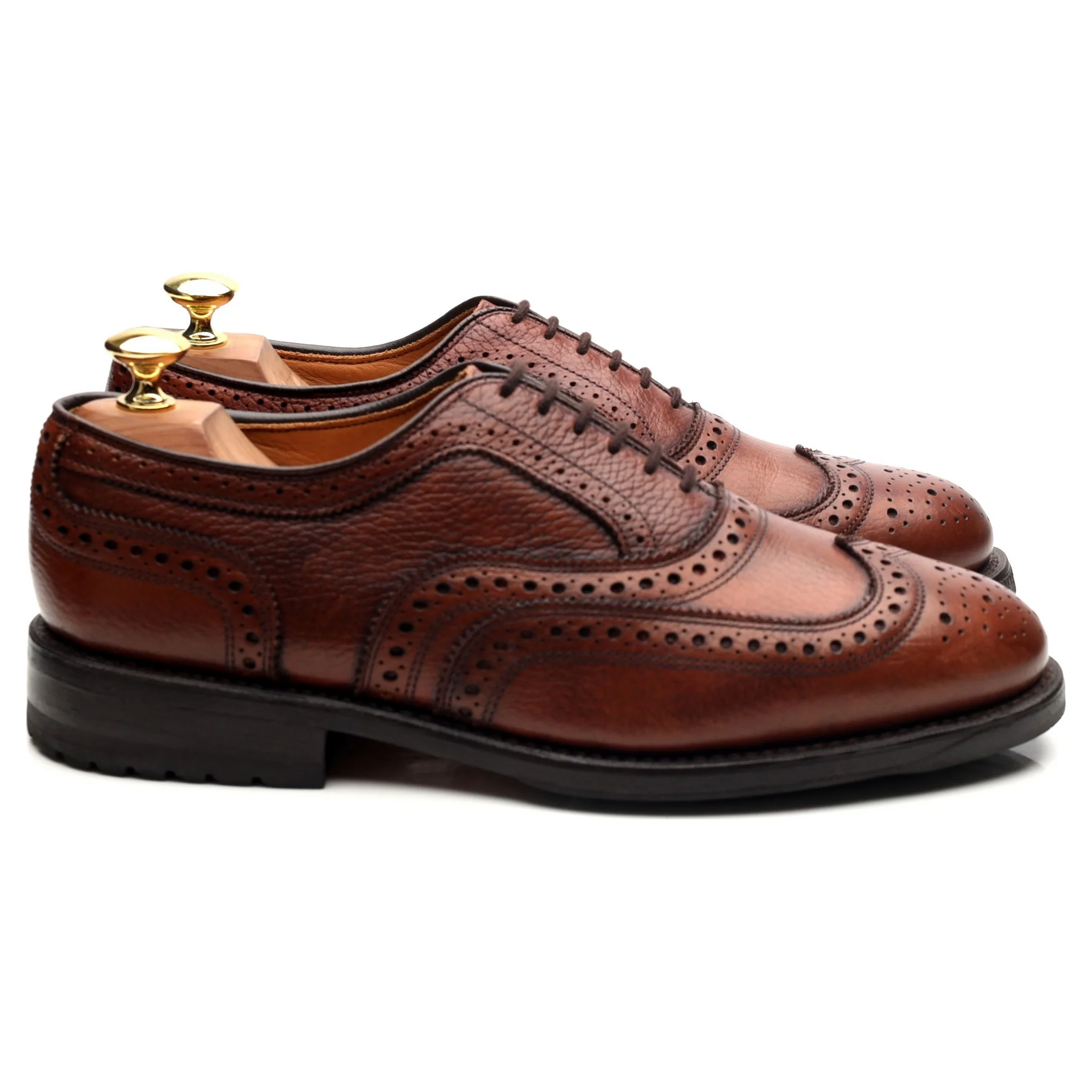 'Winslow' Brown Leather Oxford Brogues UK 7.5 US 8 E - Image 6