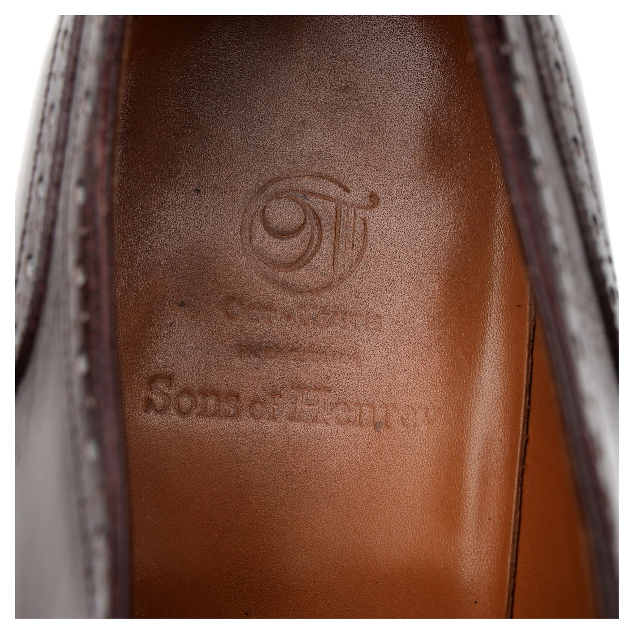 Oct. Tenth Dark Brown Leather Oxford Brogues UK 7.5 - Image 12