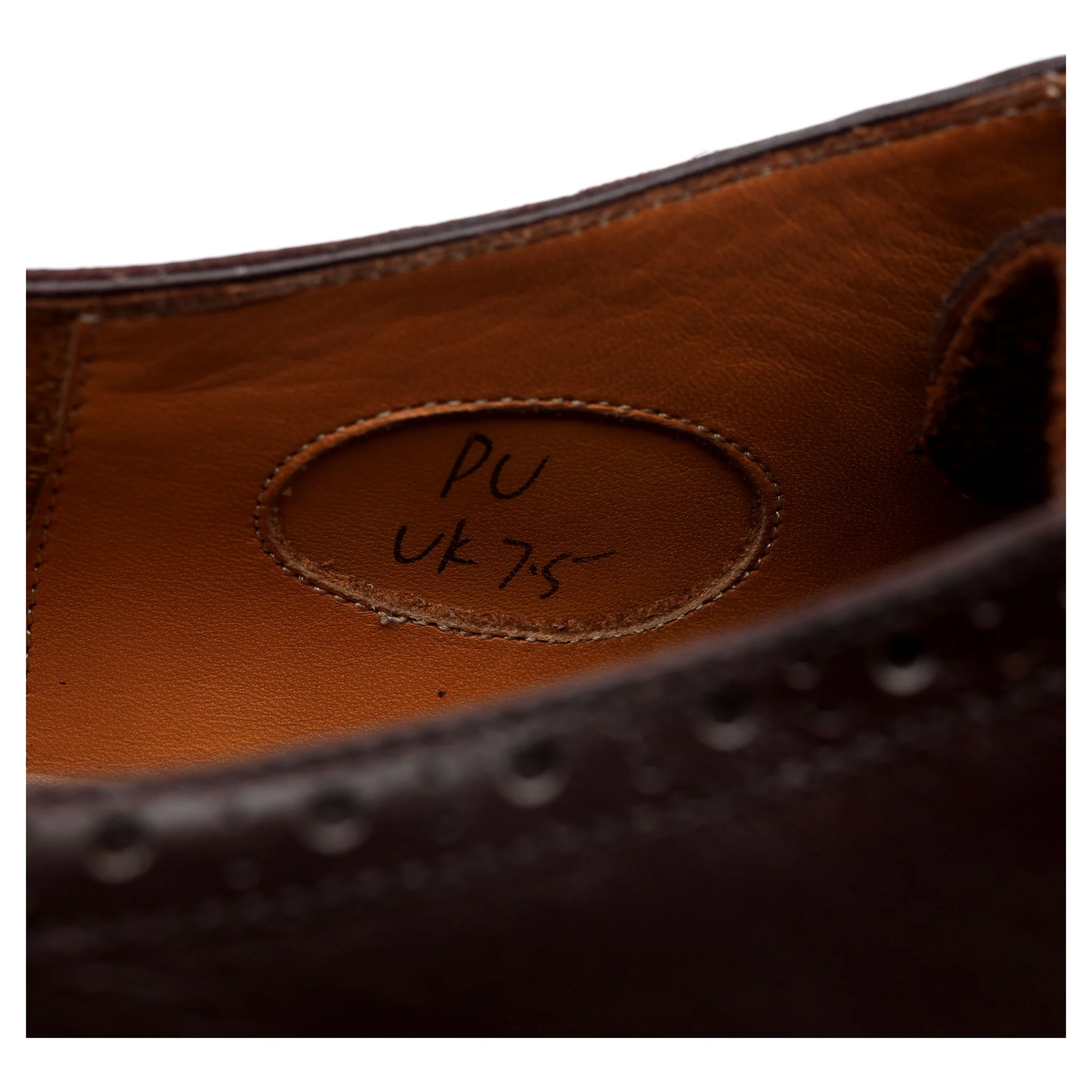 Oct. Tenth Dark Brown Leather Oxford Brogues UK 7.5 - Image 13
