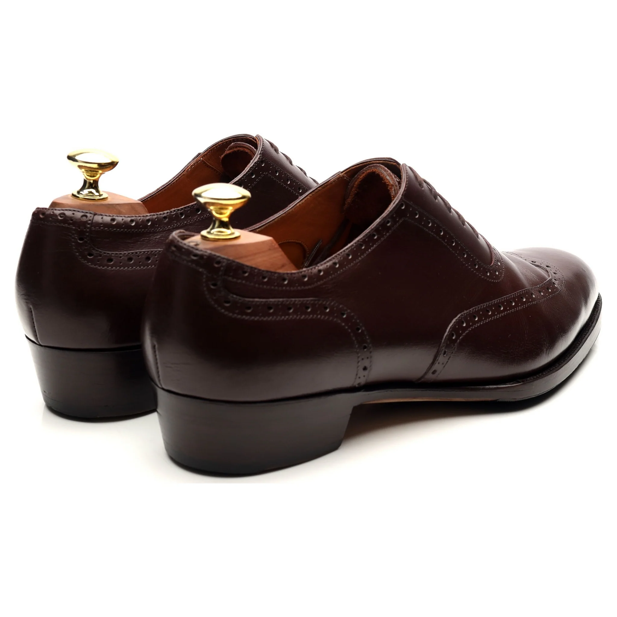 Oct. Tenth Dark Brown Leather Oxford Brogues UK 7.5 - Image 5