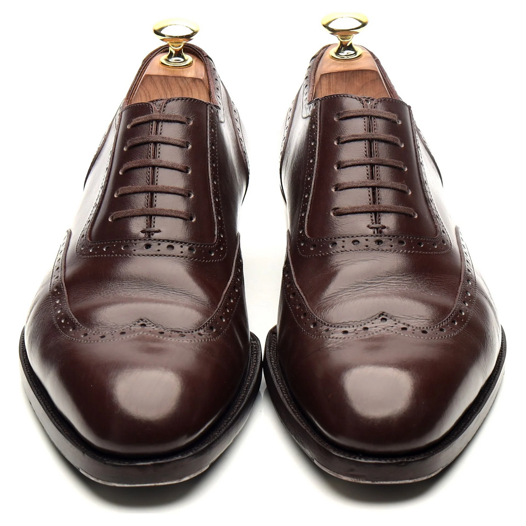 Oct. Tenth Dark Brown Leather Oxford Brogues UK 7.5 - Image 9