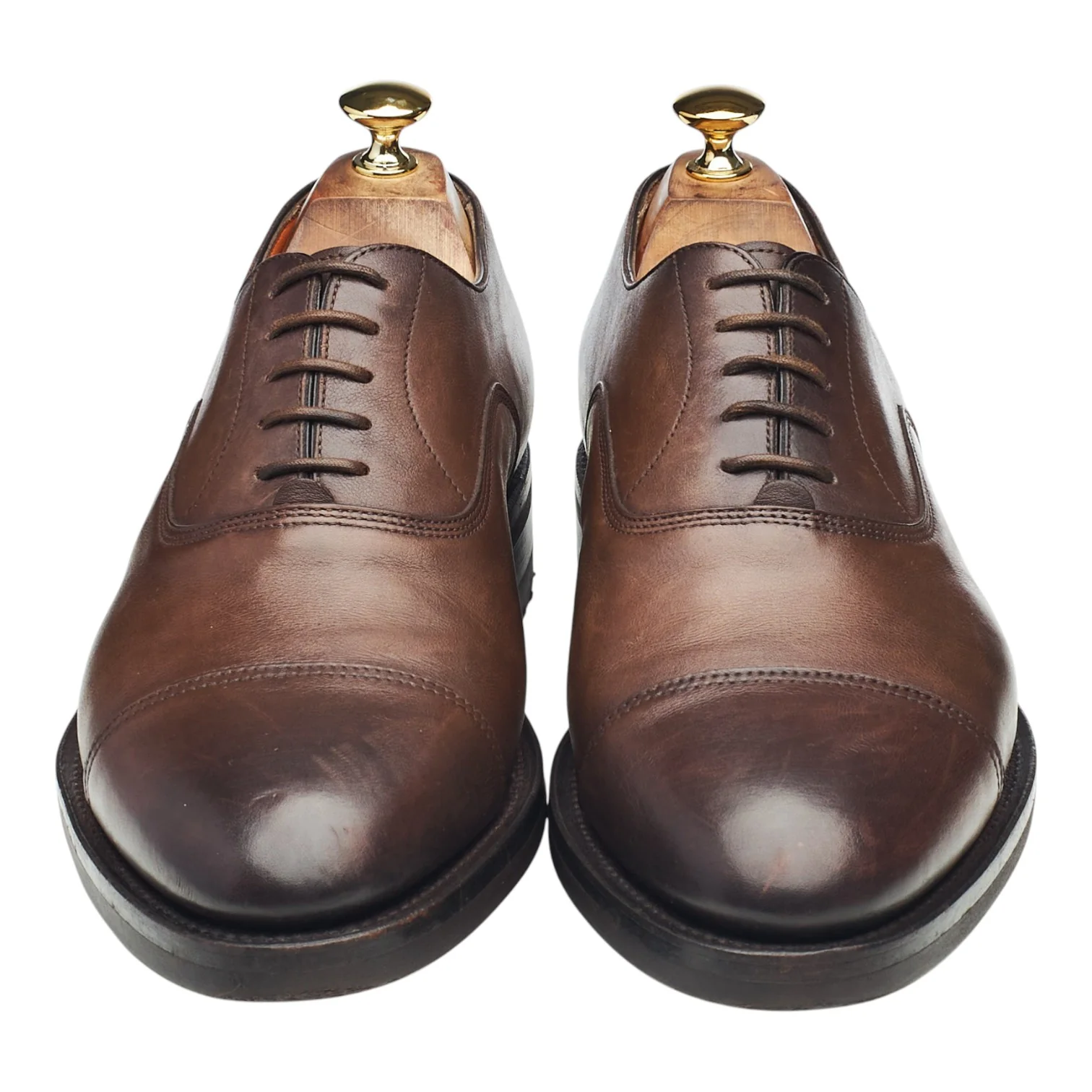 Dark Brown Leather Oxford UK 9.5 F - Image 2